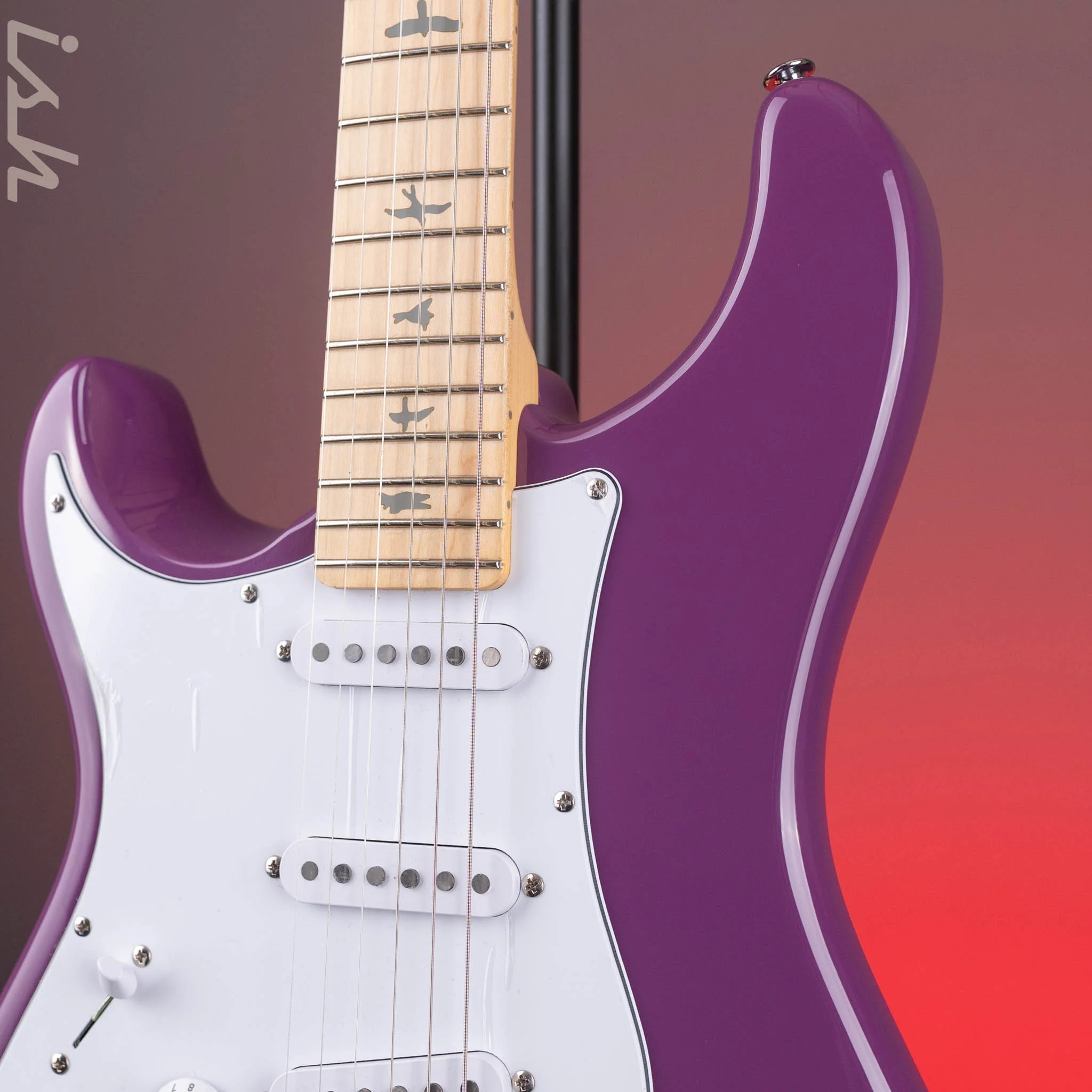 PRS SE Silver Sky Lefty Summit Purple - Maple Board - Image 3