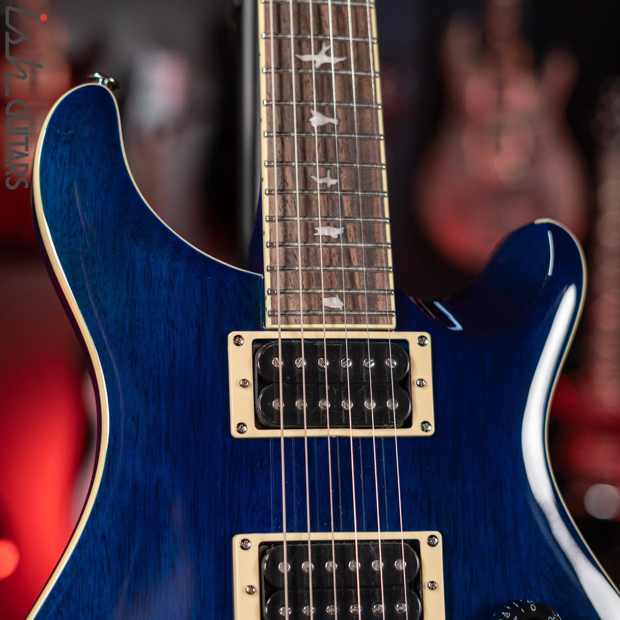 PRS SE Standard 24-08 Electric Guitar Translucent Blue - Image 3