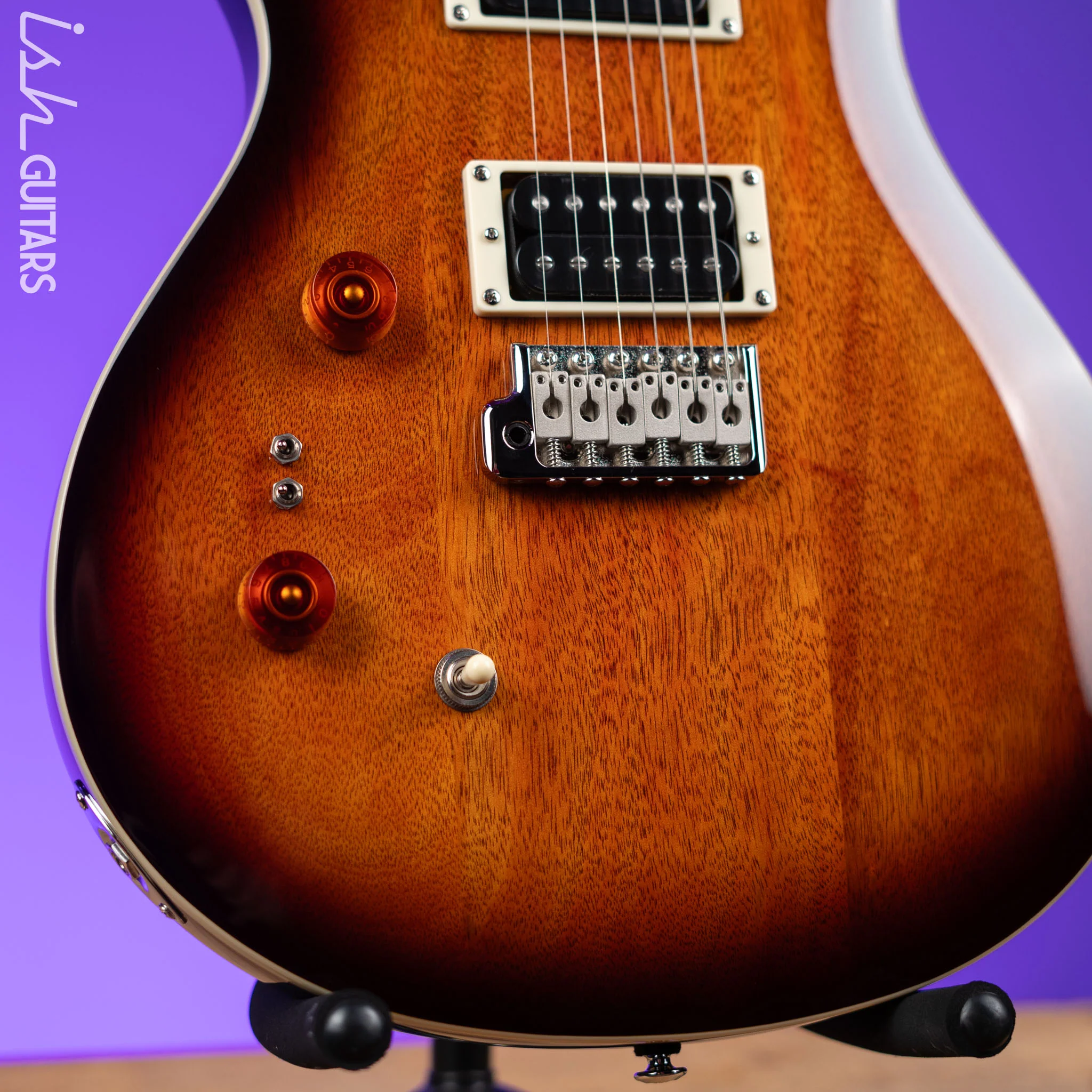 PRS SE Standard 24-08 Left Handed Electric Guitar Tobacco Sunburst - Image 4