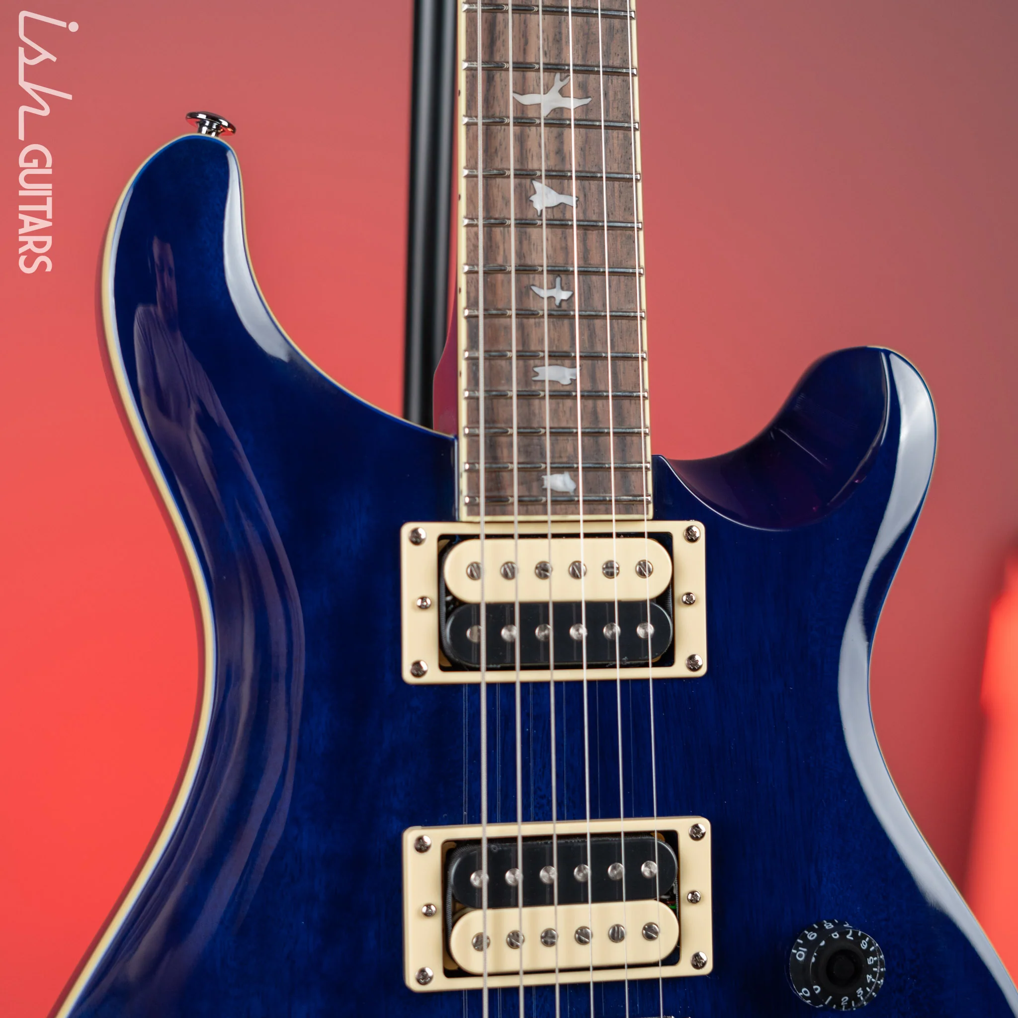 PRS SE Standard 24 Electric Guitar Translucent Blue - Image 3