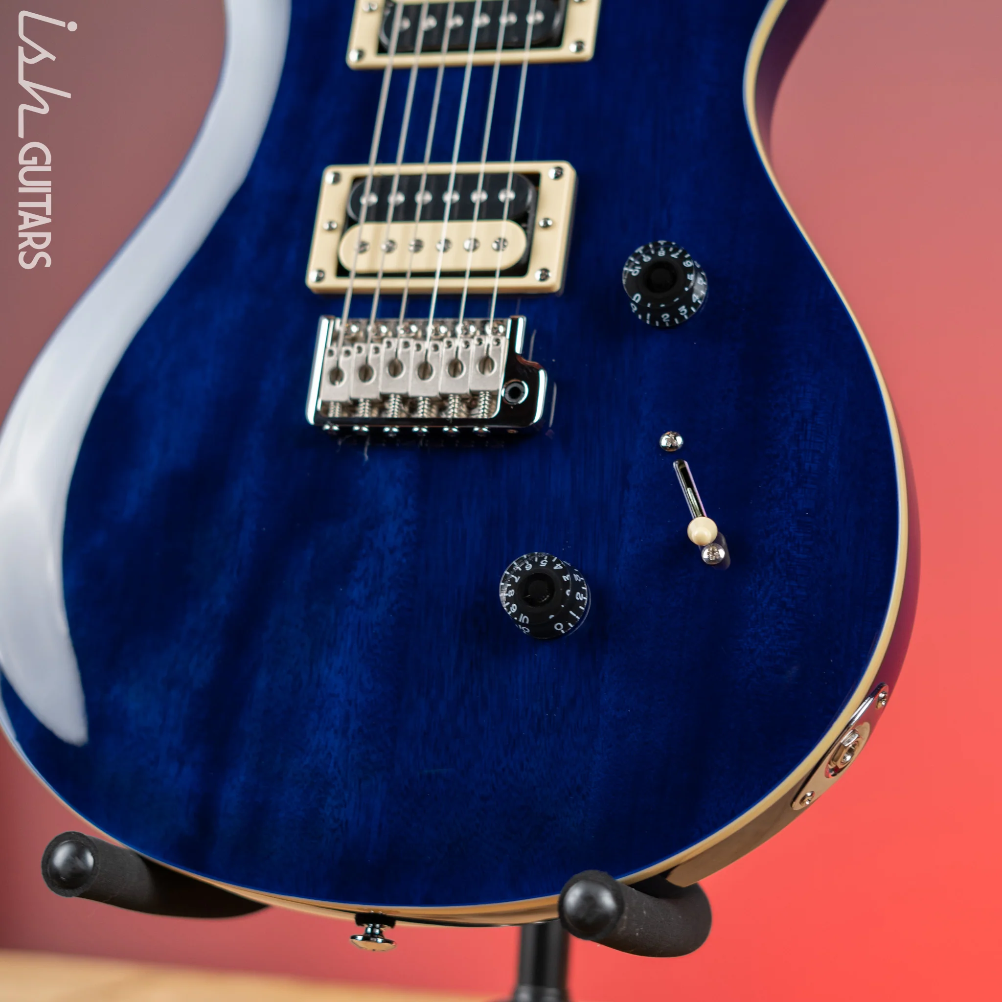 PRS SE Standard 24 Electric Guitar Translucent Blue - Image 4
