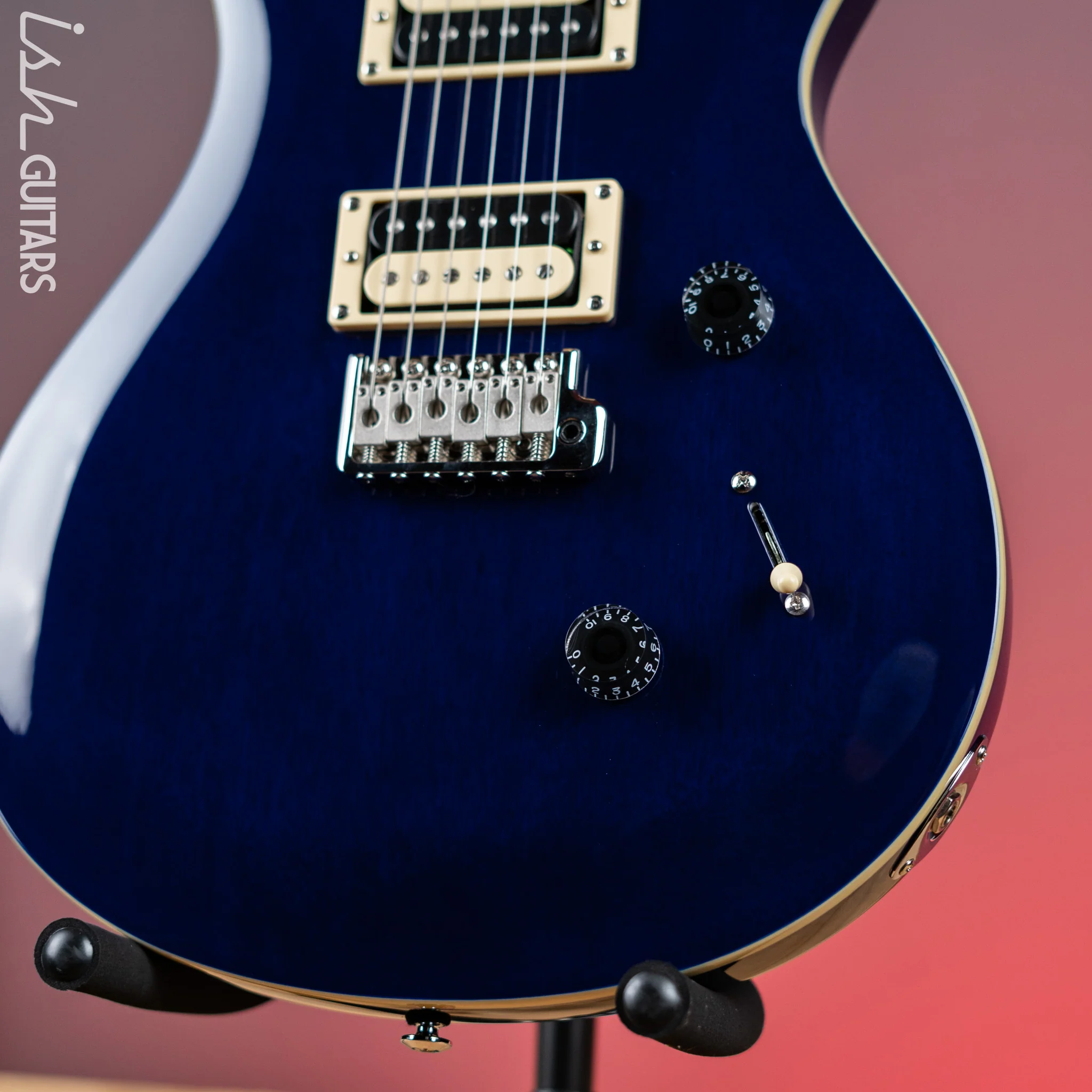 PRS SE Standard 24 Electric Guitar Translucent Blue - Image 4