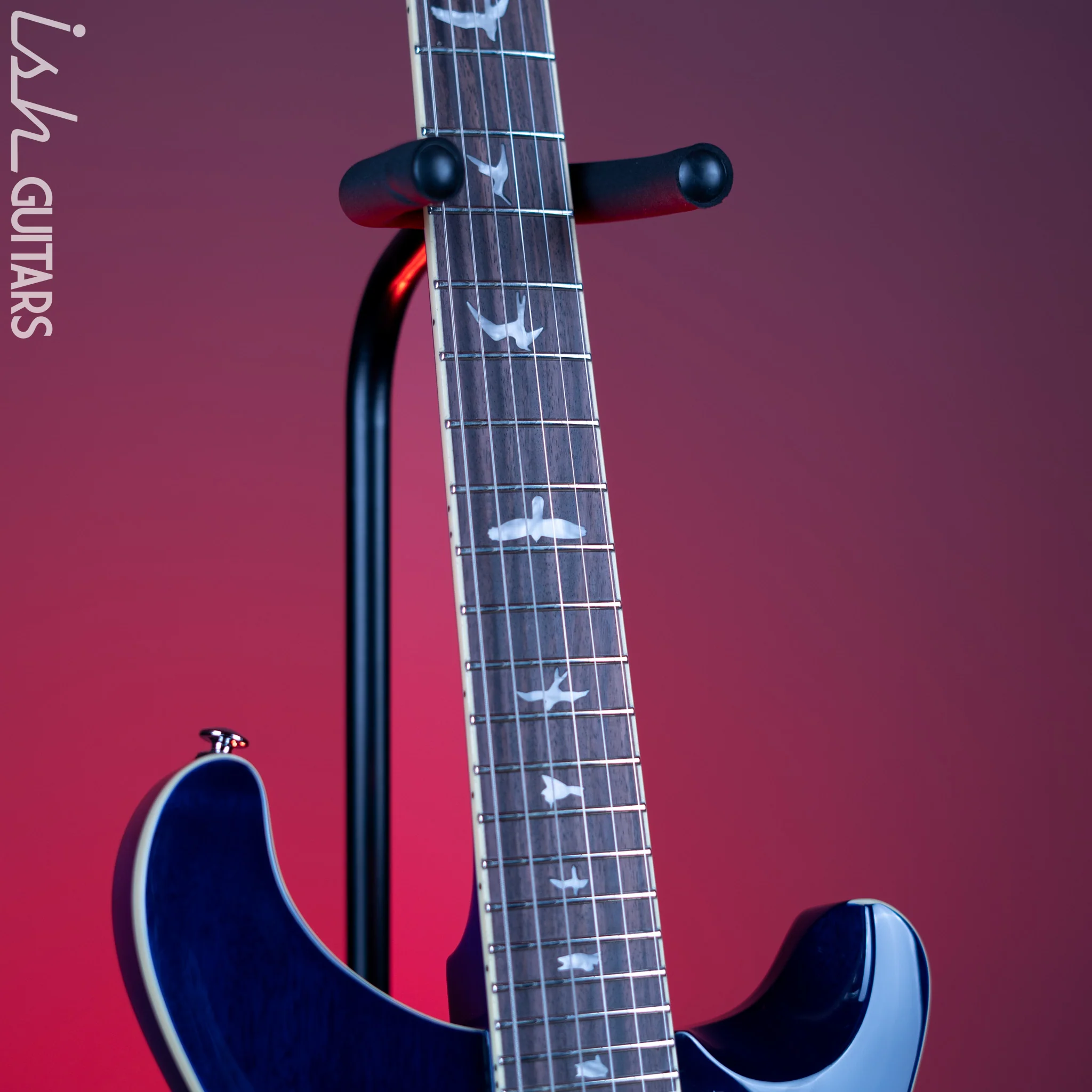 PRS SE Standard 24 Electric Guitar Translucent Blue Demo - Image 6