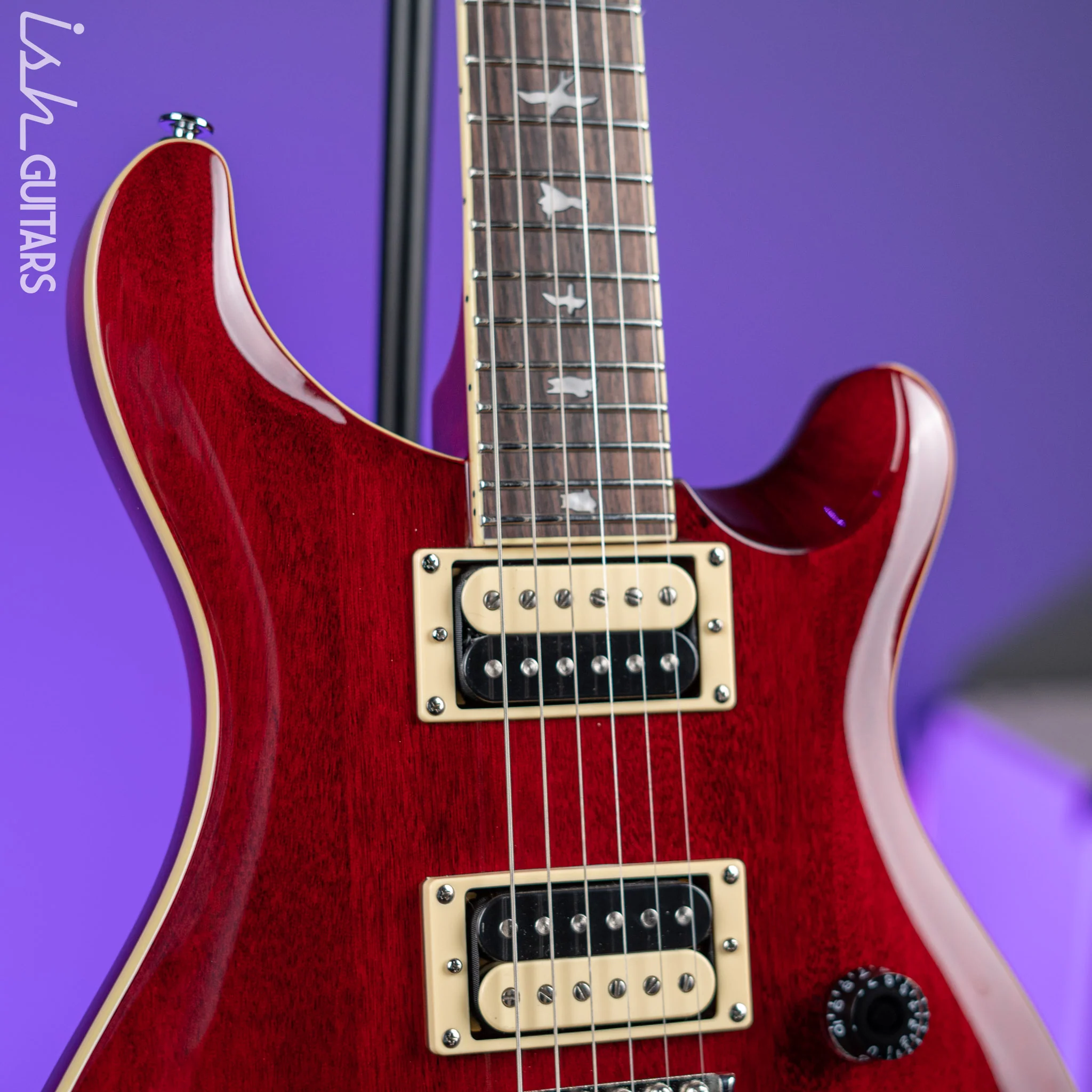 PRS SE Standard 24 Electric Guitar Vintage Cherry - Image 3