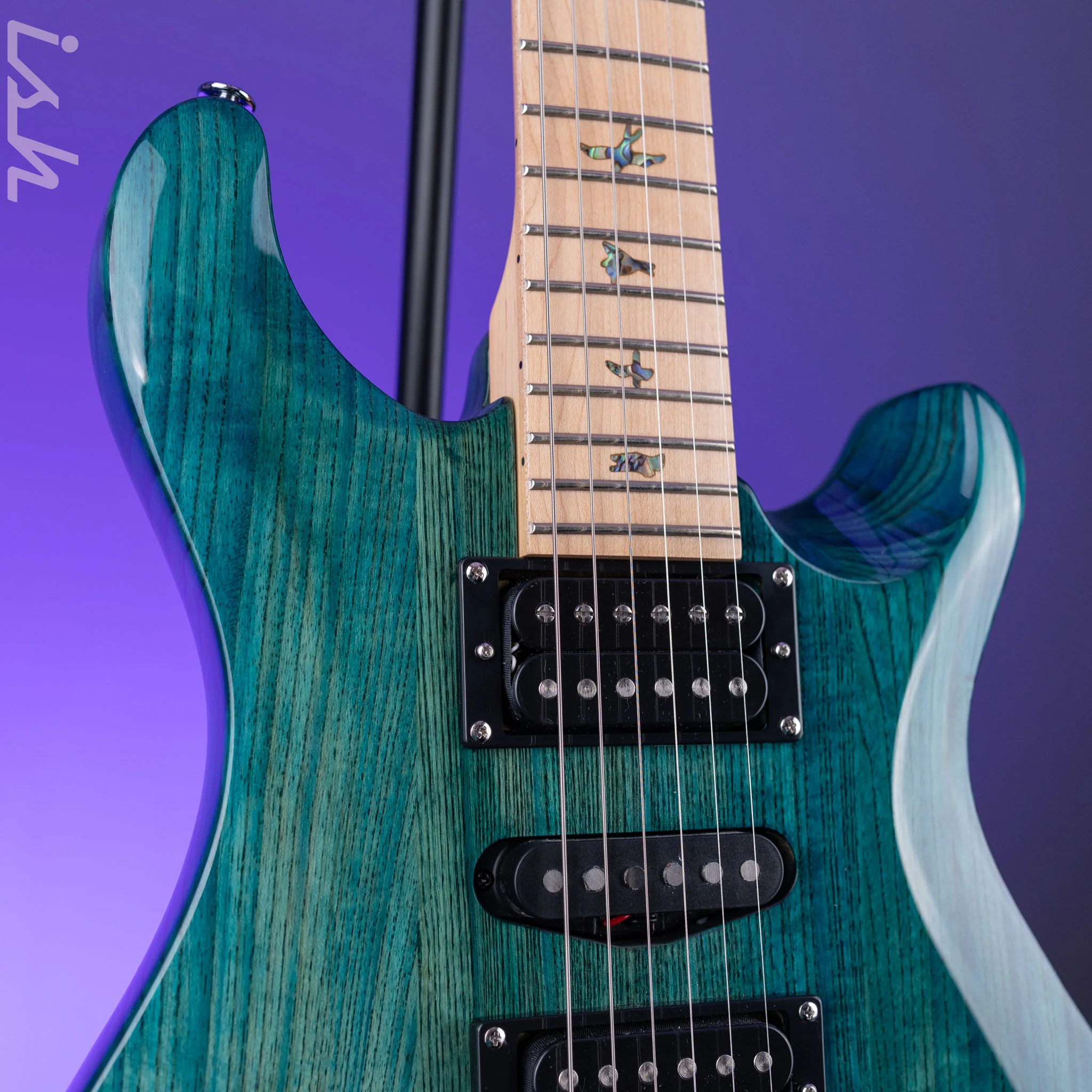 PRS SE Swamp Ash Special Electric Guitar Iri Blue - Image 3