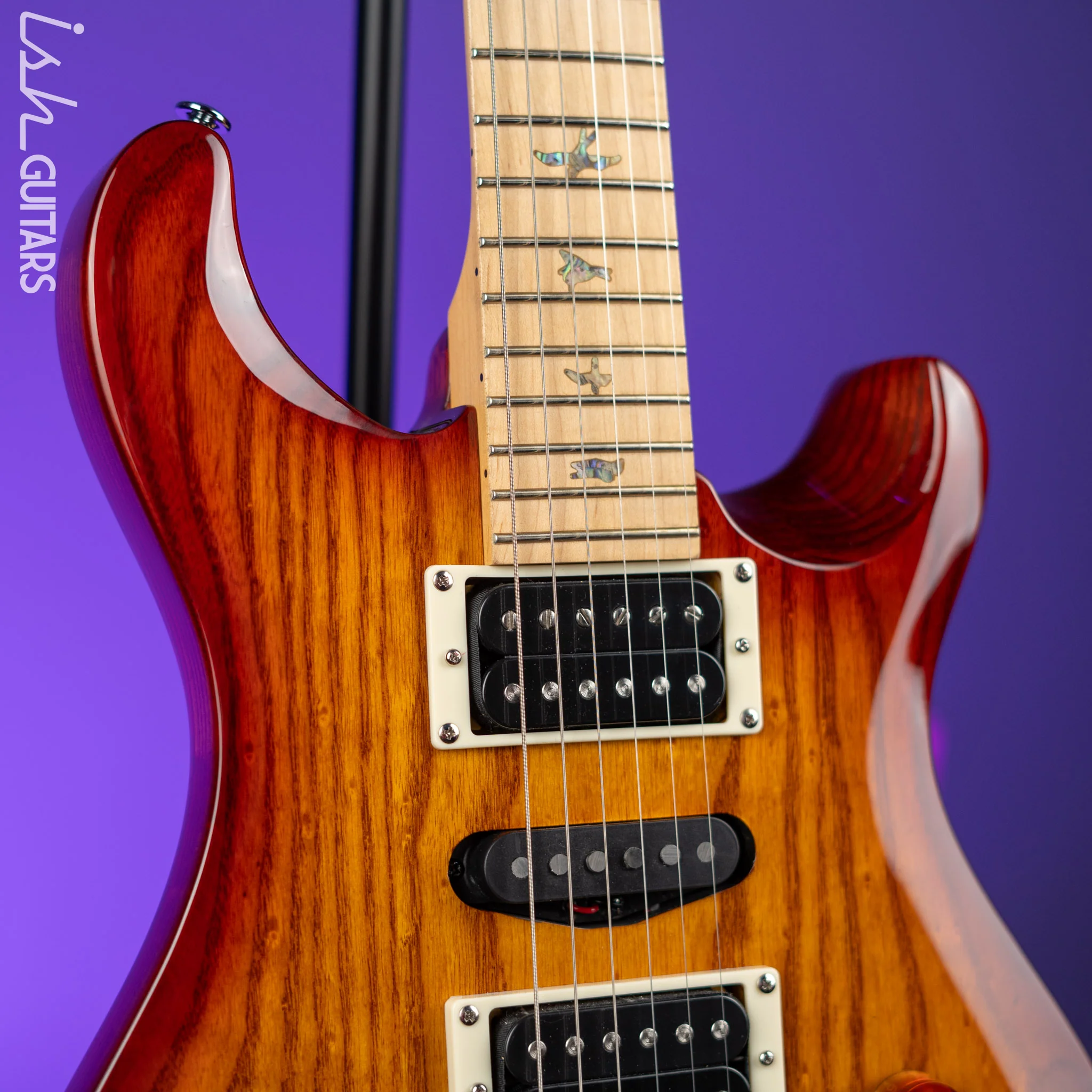 PRS SE Swamp Ash Special Vintage Sunburst Electric Guitar - Image 3