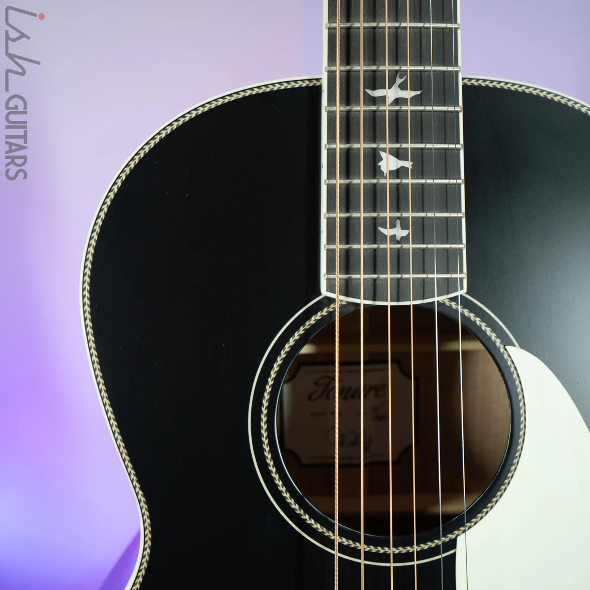 PRS SE Parlor P20E Black Satin Top - Image 3