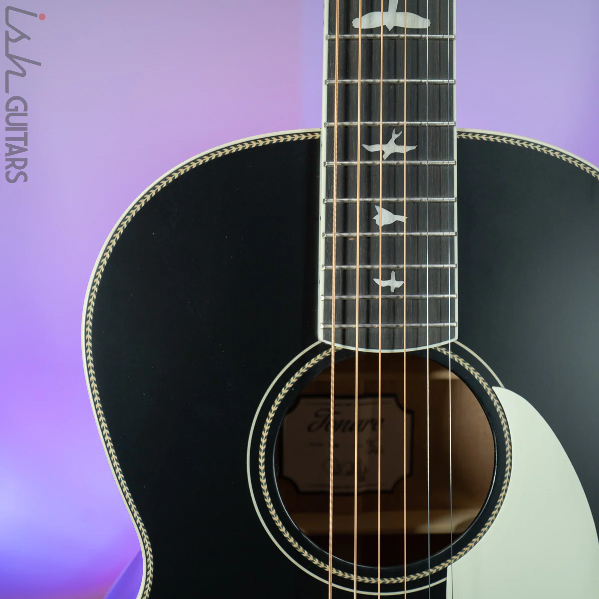 PRS SE Parlor P20E Black Satin Top - Image 3
