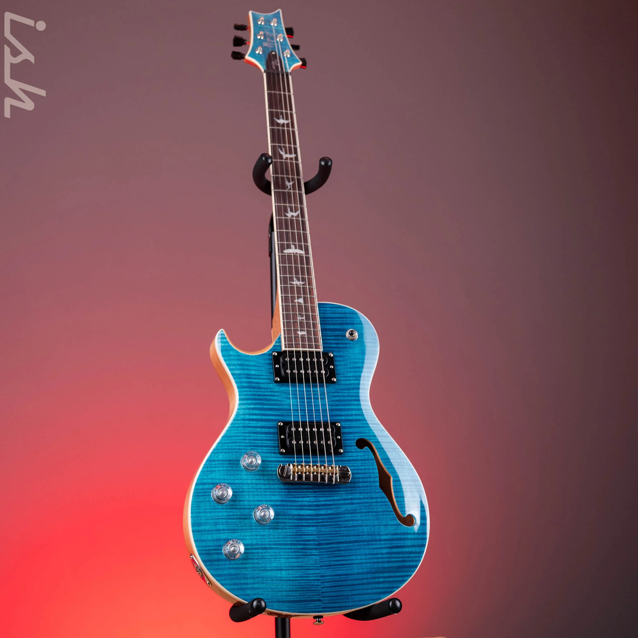 PRS SE Zach Myers Lefty Signature Electric Guitar Myers Blue - Image 2