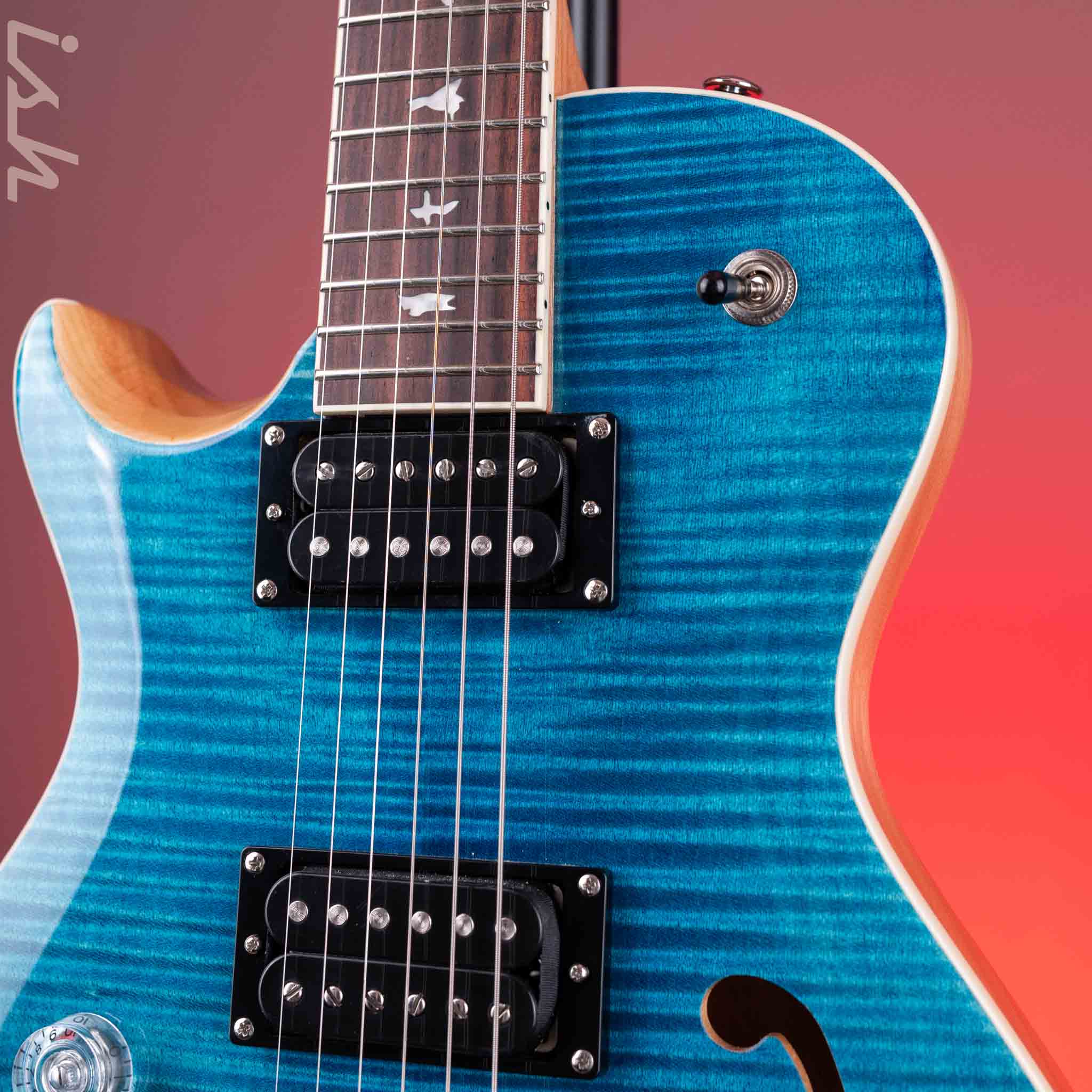 PRS SE Zach Myers Lefty Signature Electric Guitar Myers Blue - Image 3