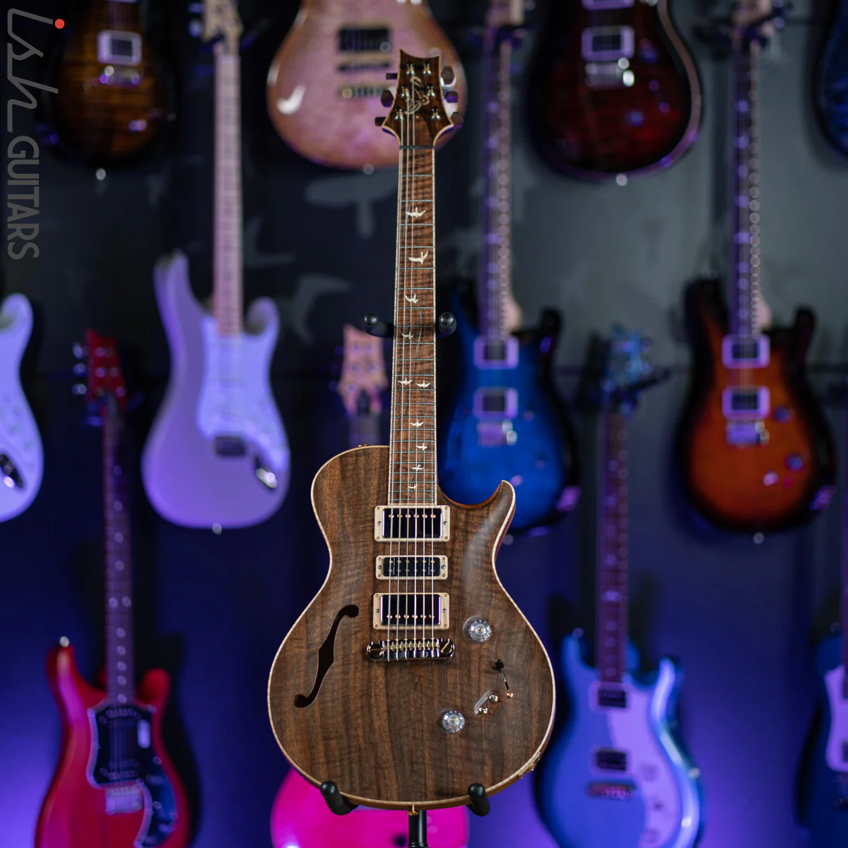 PRS Singlecut Special Semi-Hollow Private Stock Natural Figured Walnut - Image 2