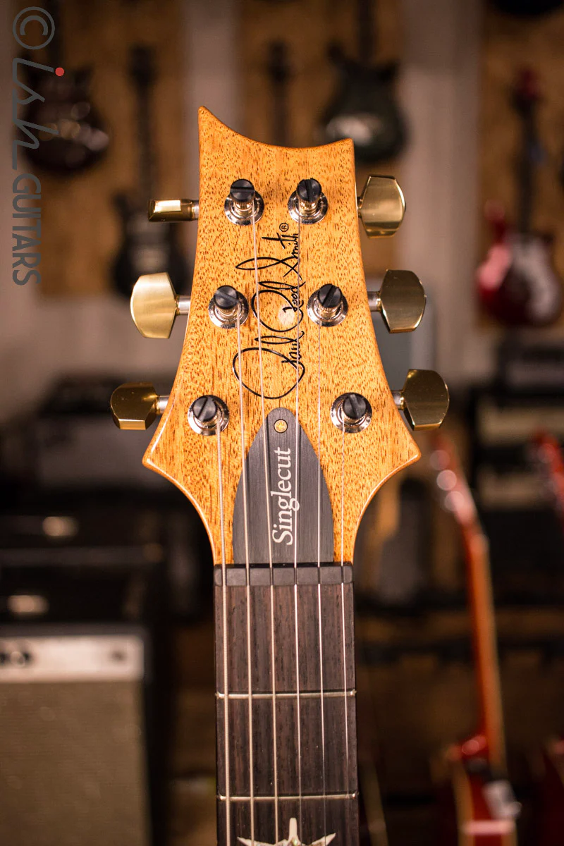 PRS Paul Reed Smith Singlecut Tremolo CUSTOM 10 Top Faded Emerald Natural Back - Image 5