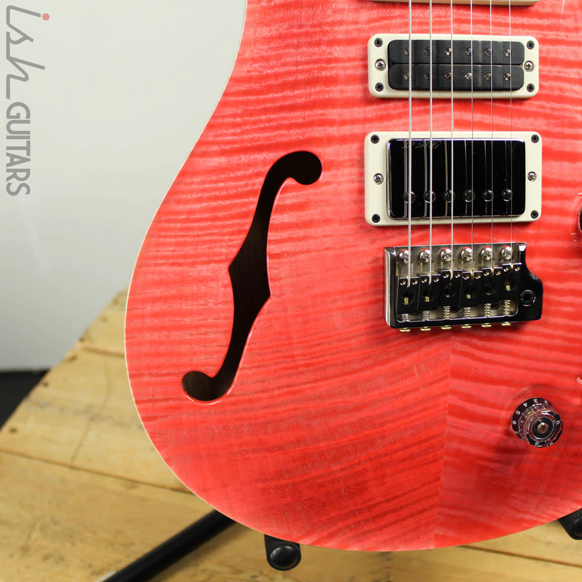 PRS Special 22 Semi-Hollow Wood Library Artist Top Flamed Neck Bonnie Pink - Image 3