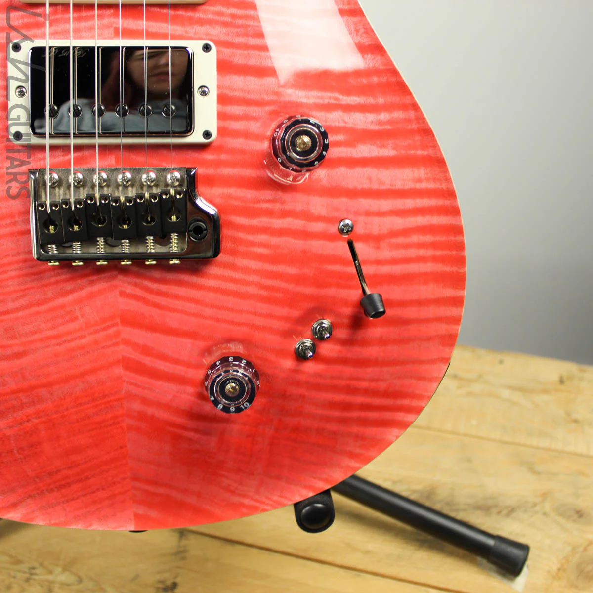 PRS Special 22 Semi-Hollow Wood Library Artist Top Flamed Neck Bonnie Pink - Image 5