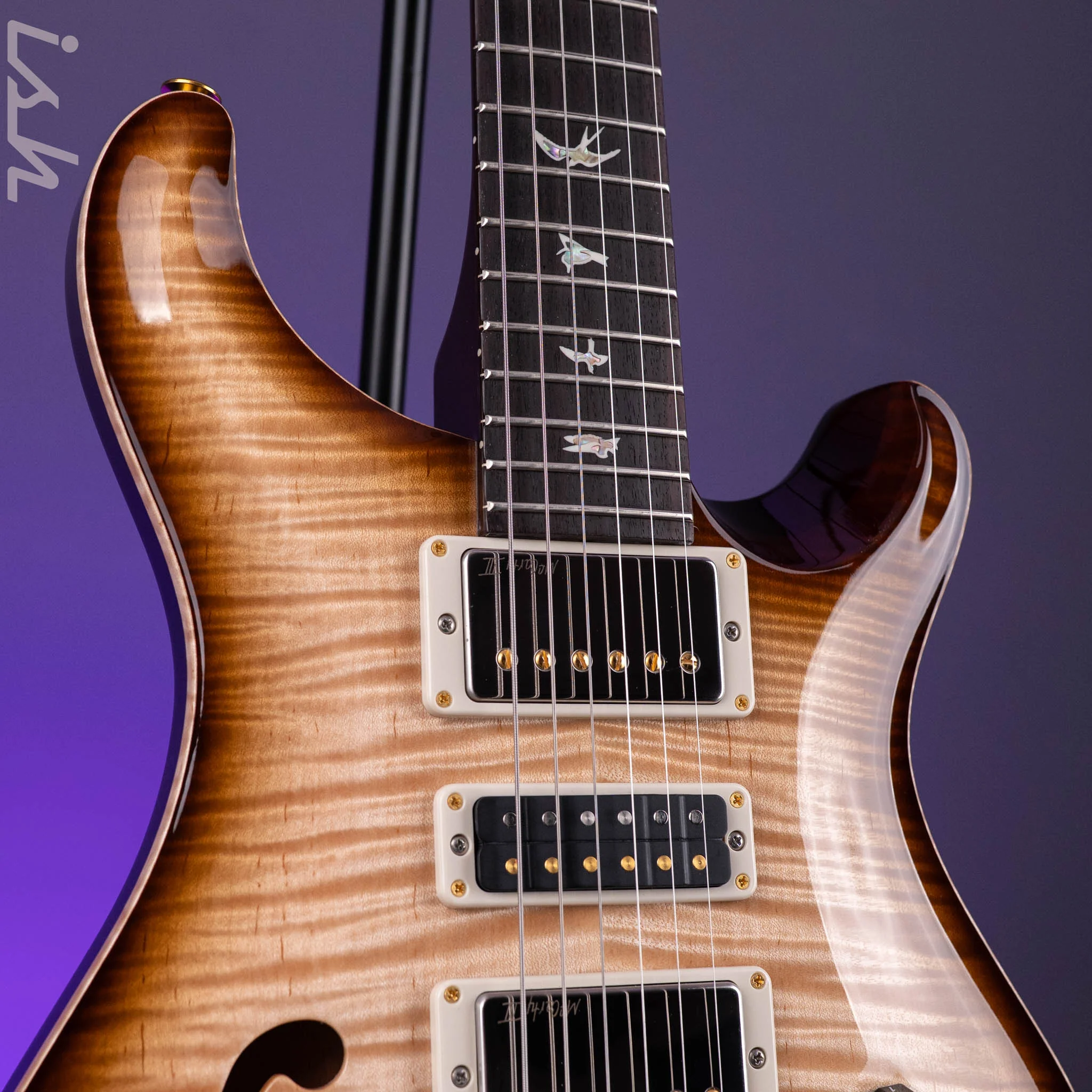 PRS Special Semi-Hollow 10-Top Natural Smokeburst Custom Color - Image 4