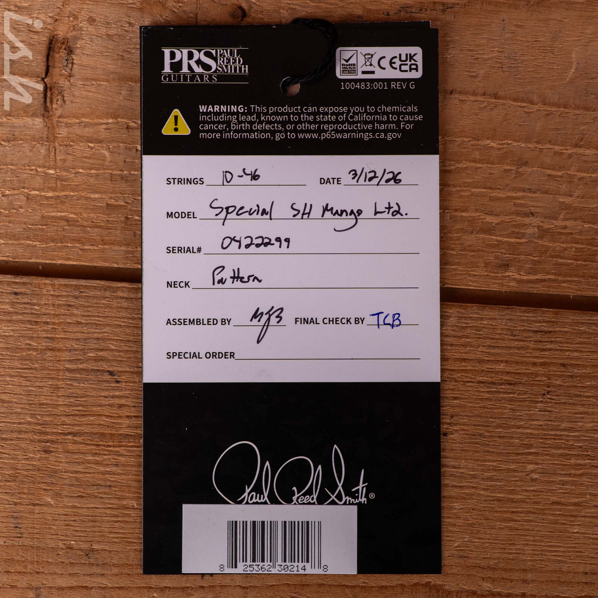 PRS Special Semi-Hollow Mango Top Limited Edition Faded Whale Blue - Image 13
