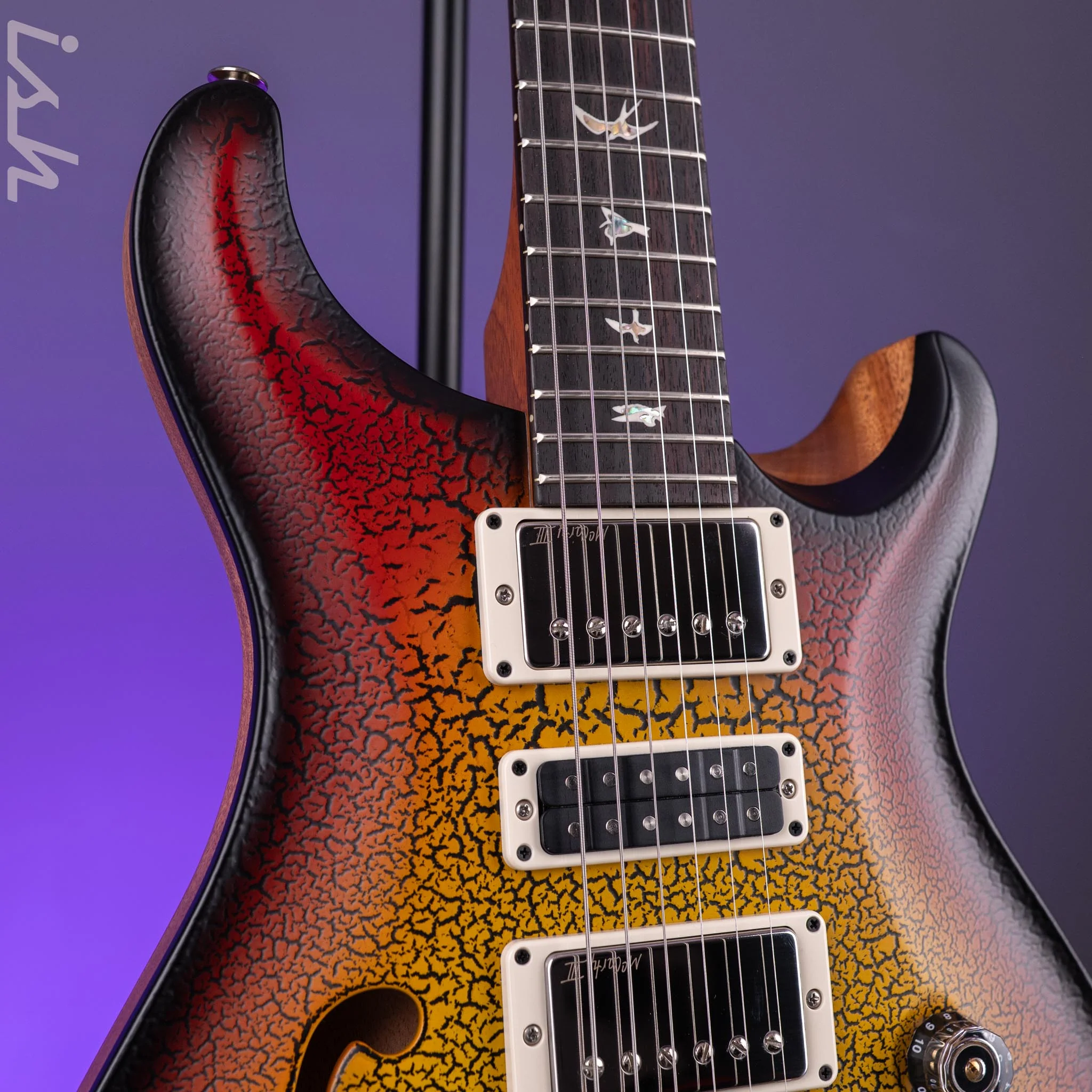 PRS Special Semi Hollow Sunburst Crackle Sprayer's Choice - Image 4