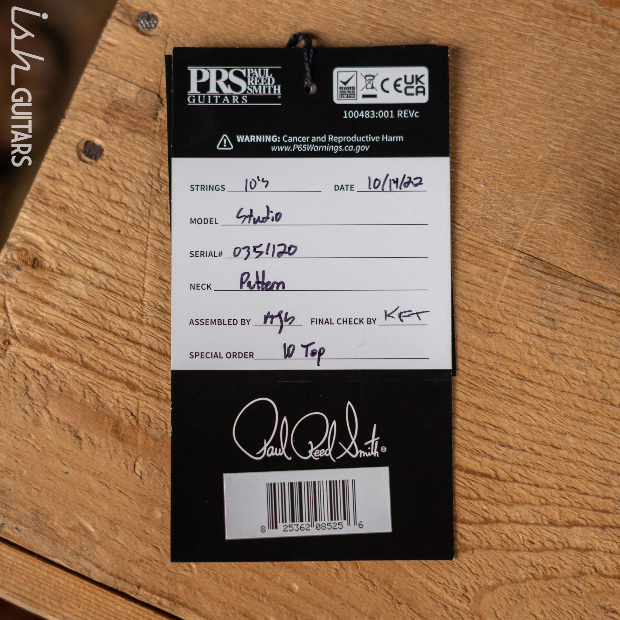PRS Studio 22 Electric Guitar 10-Top Purple Iris - Image 12