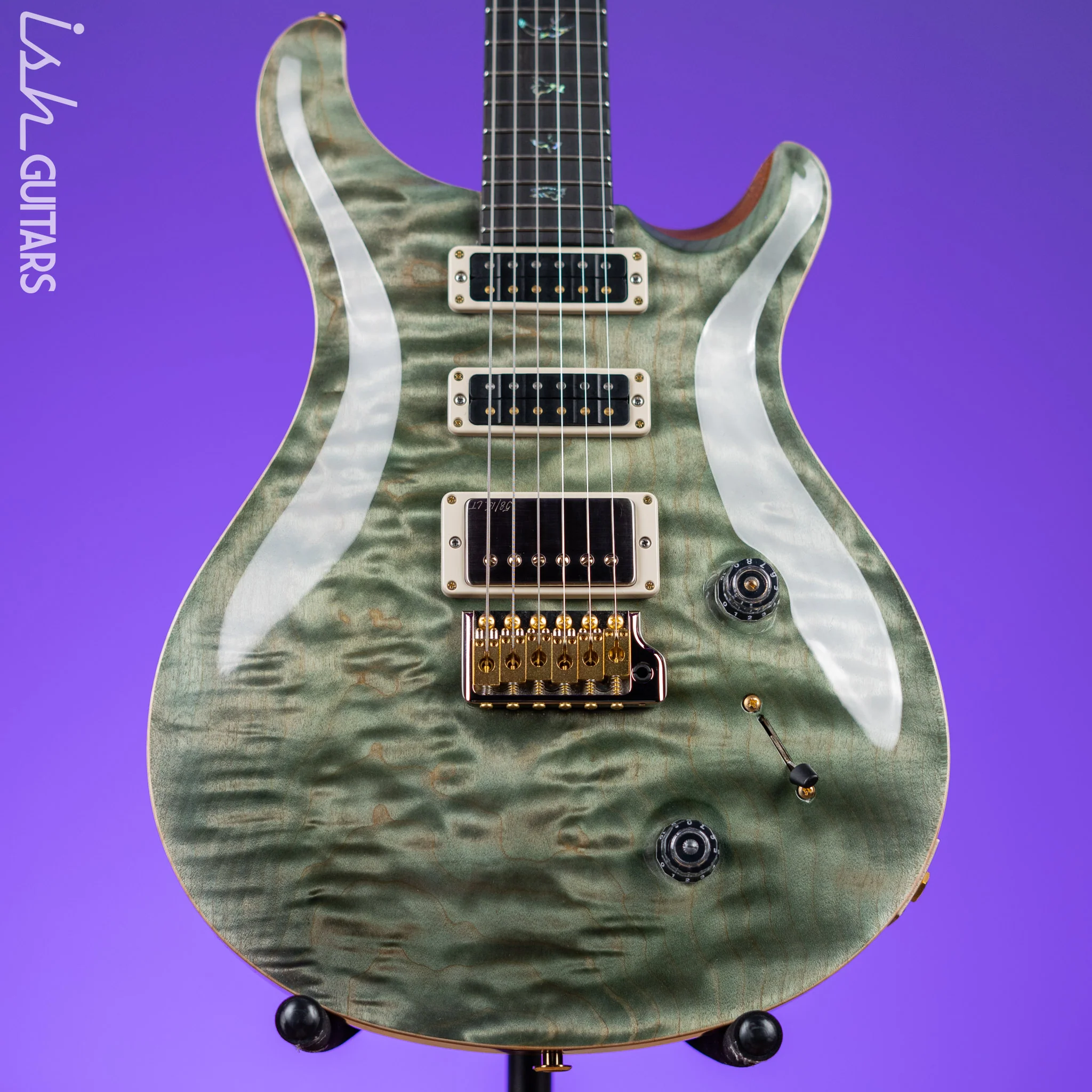 PRS Studio Wood Library 10-Top One Piece Trampas Green