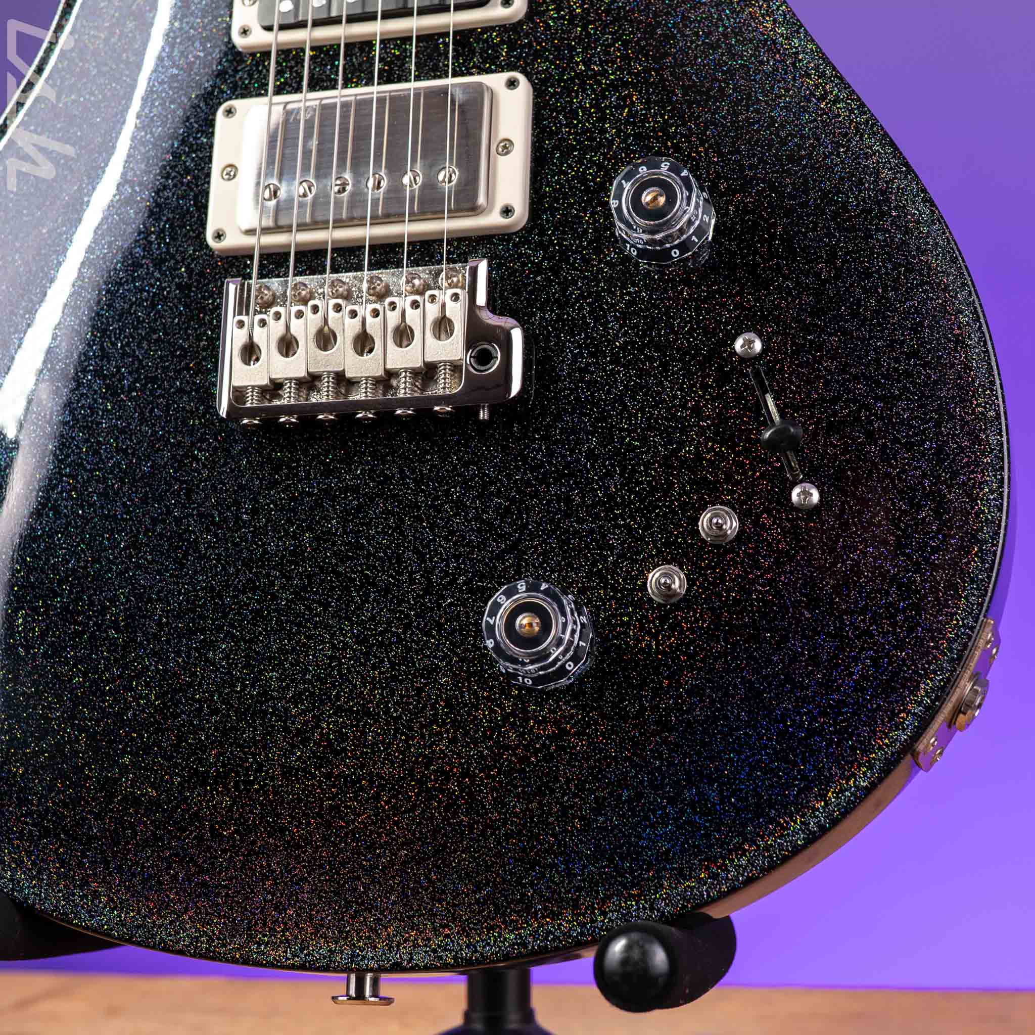 PRS Swamp Ash Special Black Rainbow Hollowflake - Image 5
