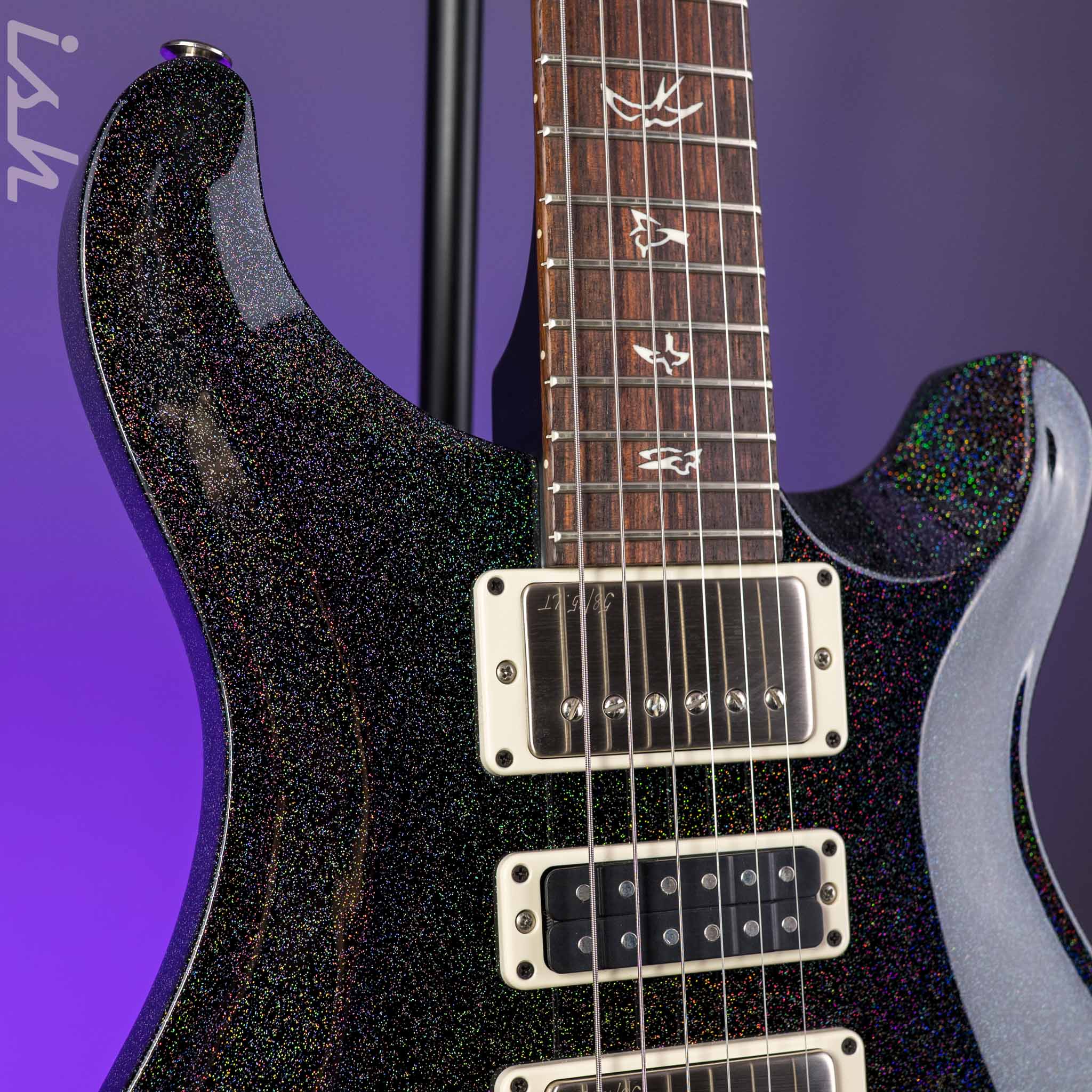 PRS Swamp Ash Special Black Rainbow Holoflake - Image 4