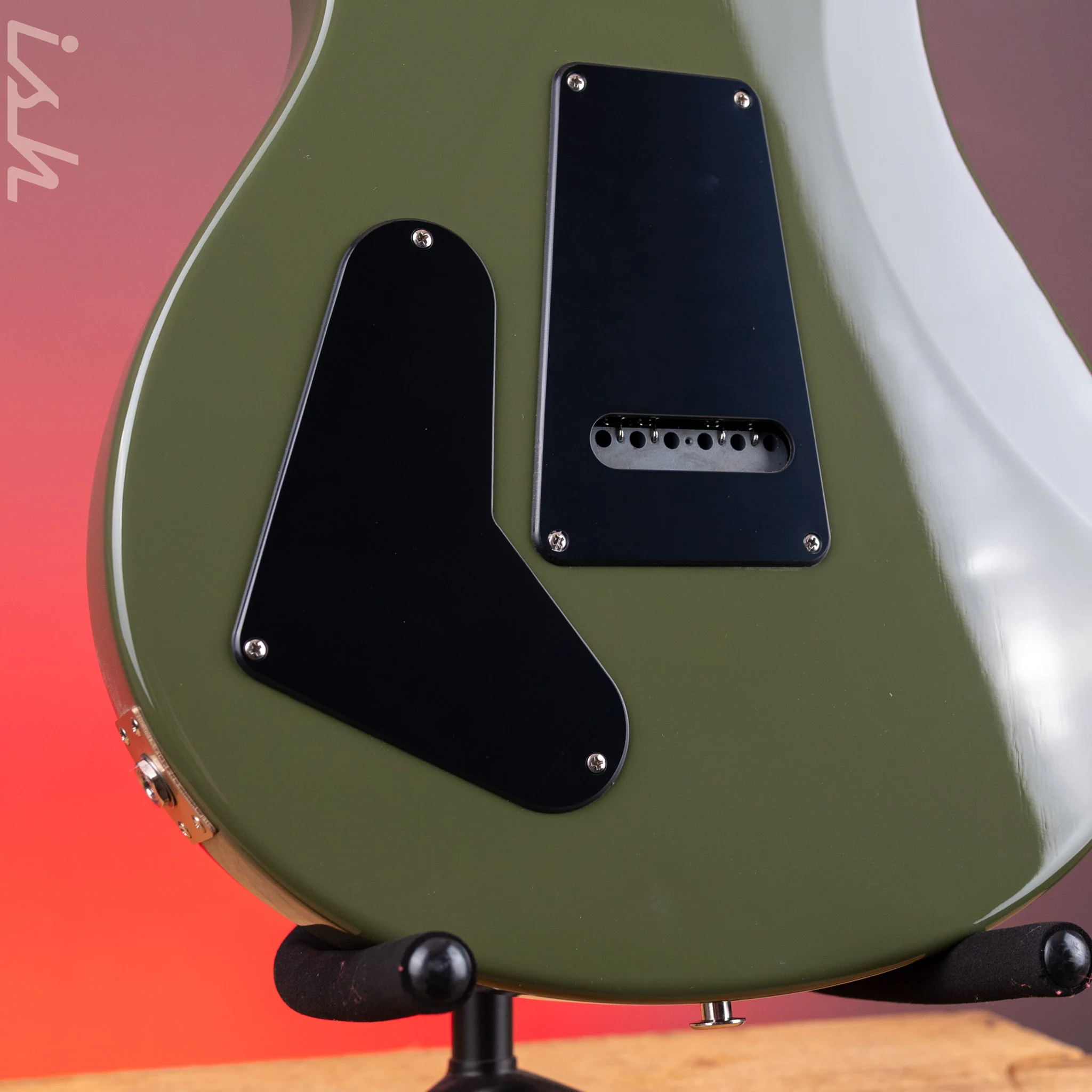 PRS Swamp Ash Special Olive Green - Black Satin Neck - Image 10