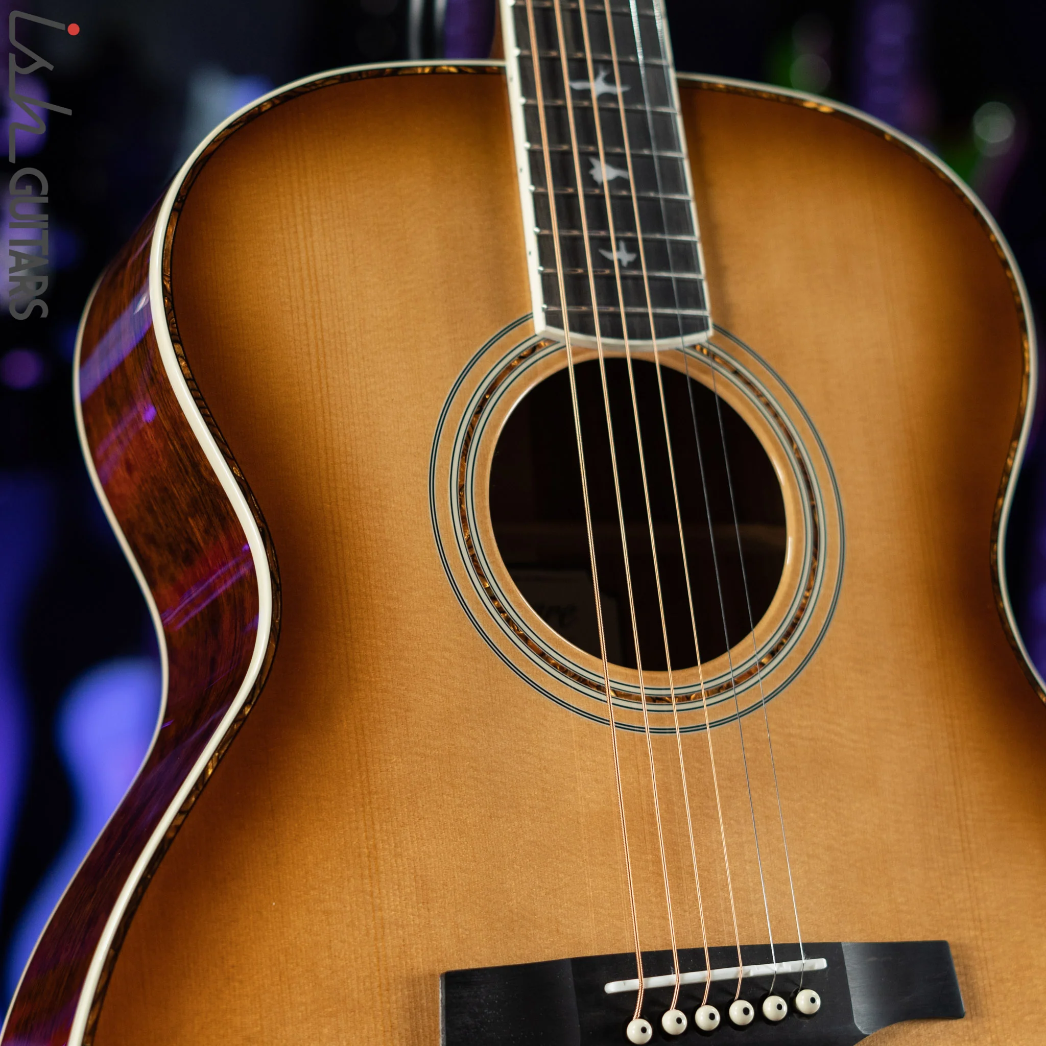 2021 PRS Tonare T40E Acoustic-Electric Guitar Tobacco Sunburst - Image 4