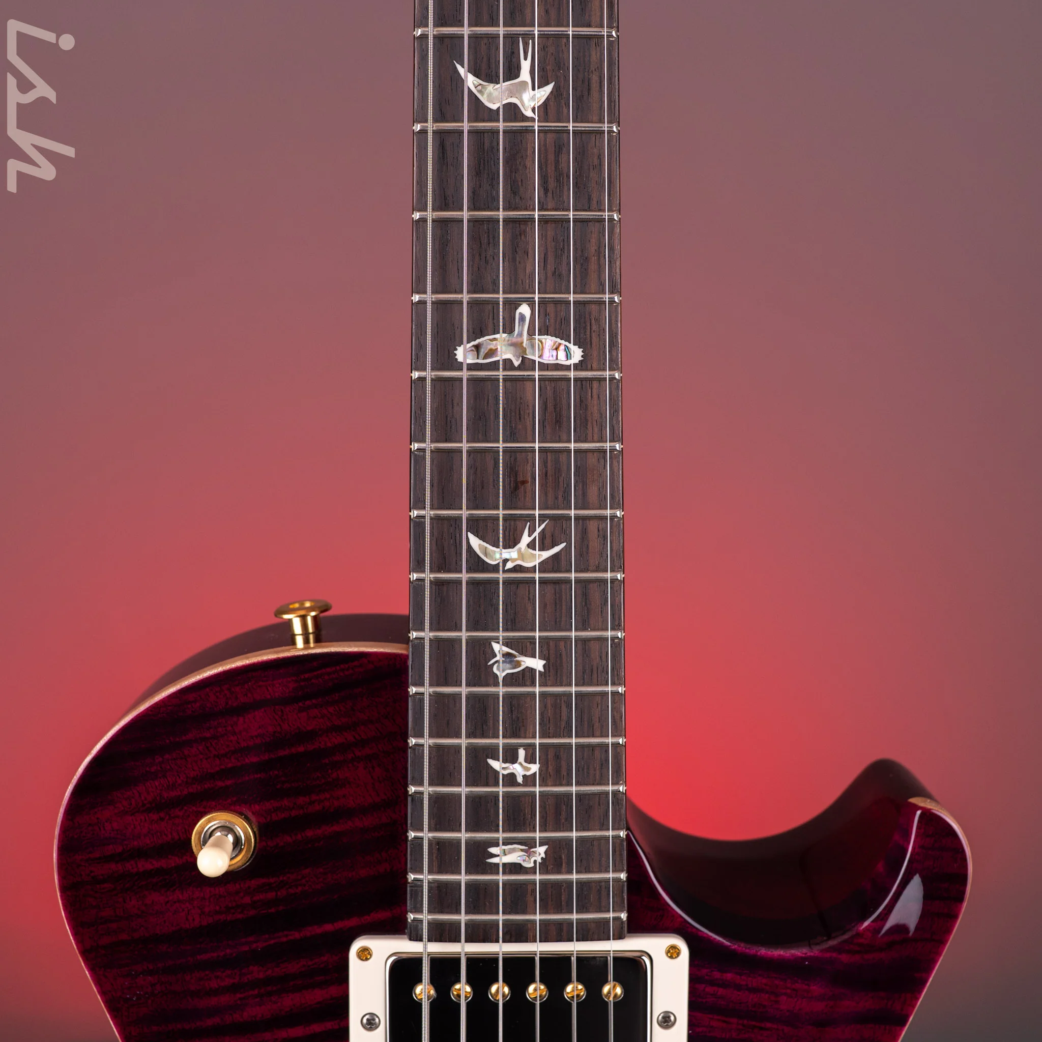 PRS Tremonti 10-Top Charcoal Purple Burst (Natural Binding) - Image 6