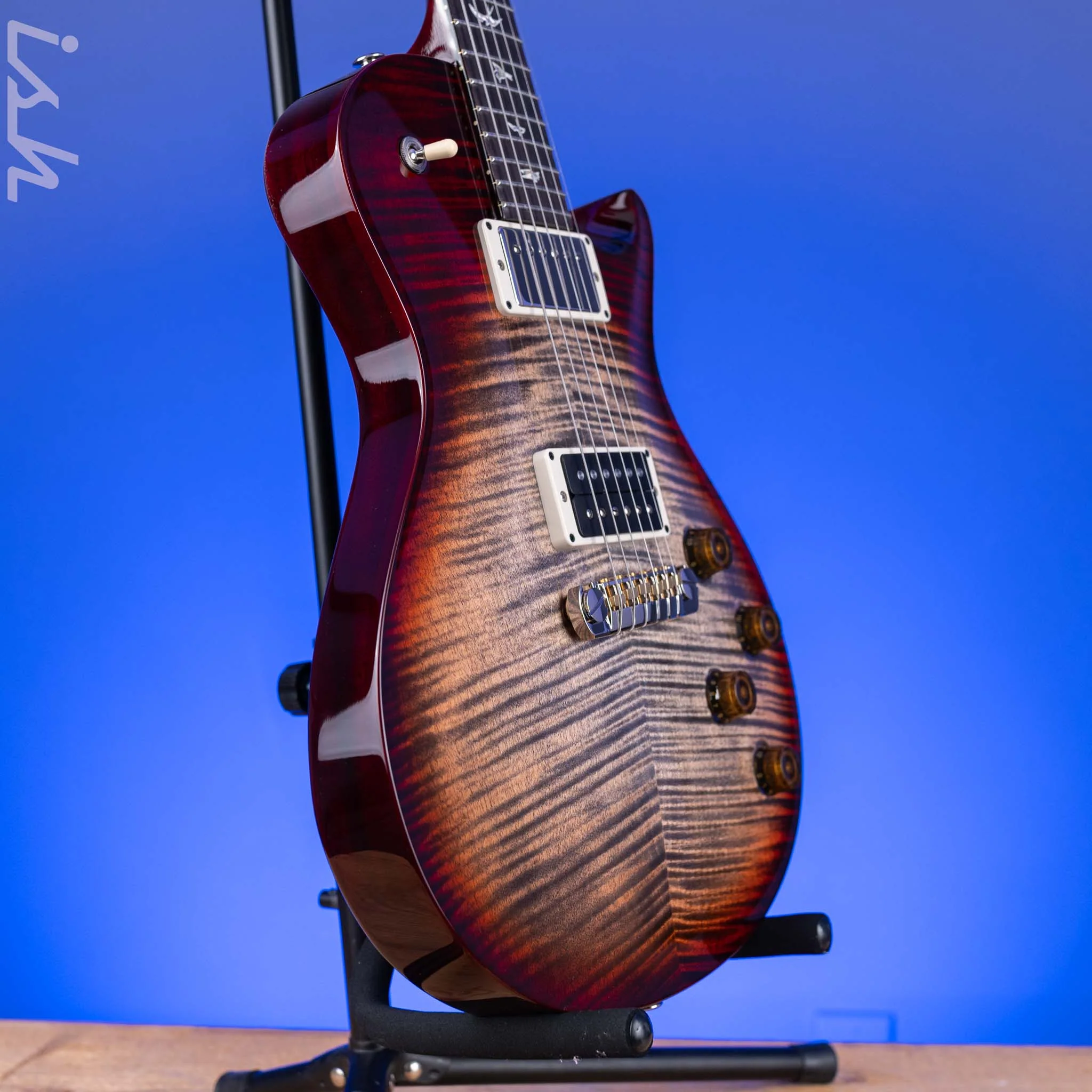 PRS Tremonti Stoptail Charcoal w/ Cherry Wrap Burst - Image 5