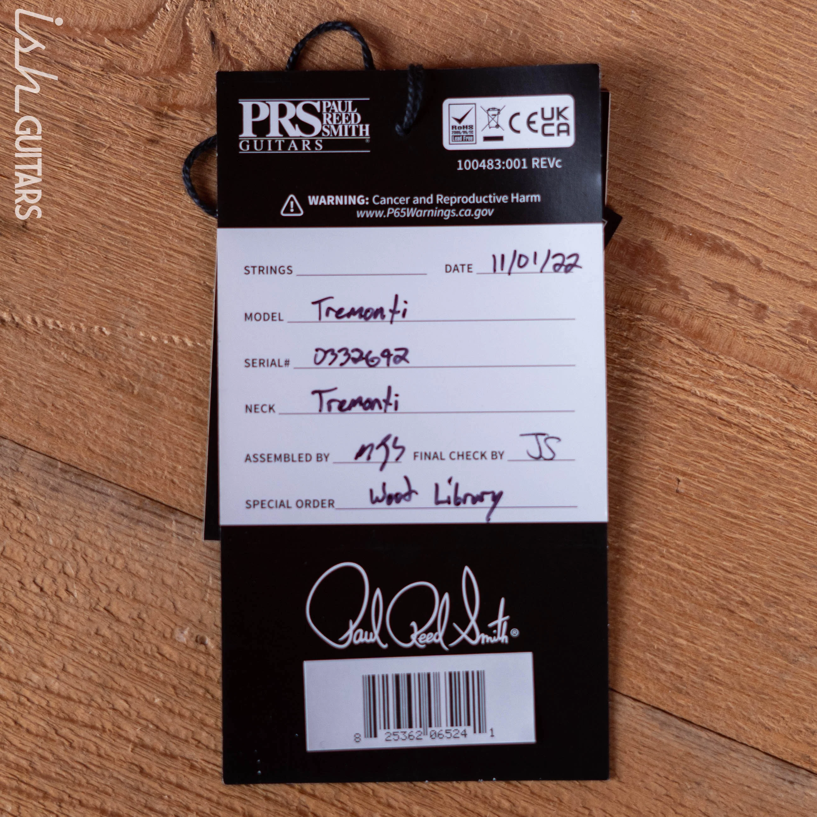 PRS Tremonti Stoptail Wood Library Copperhead Burst 10-Top - Image 13