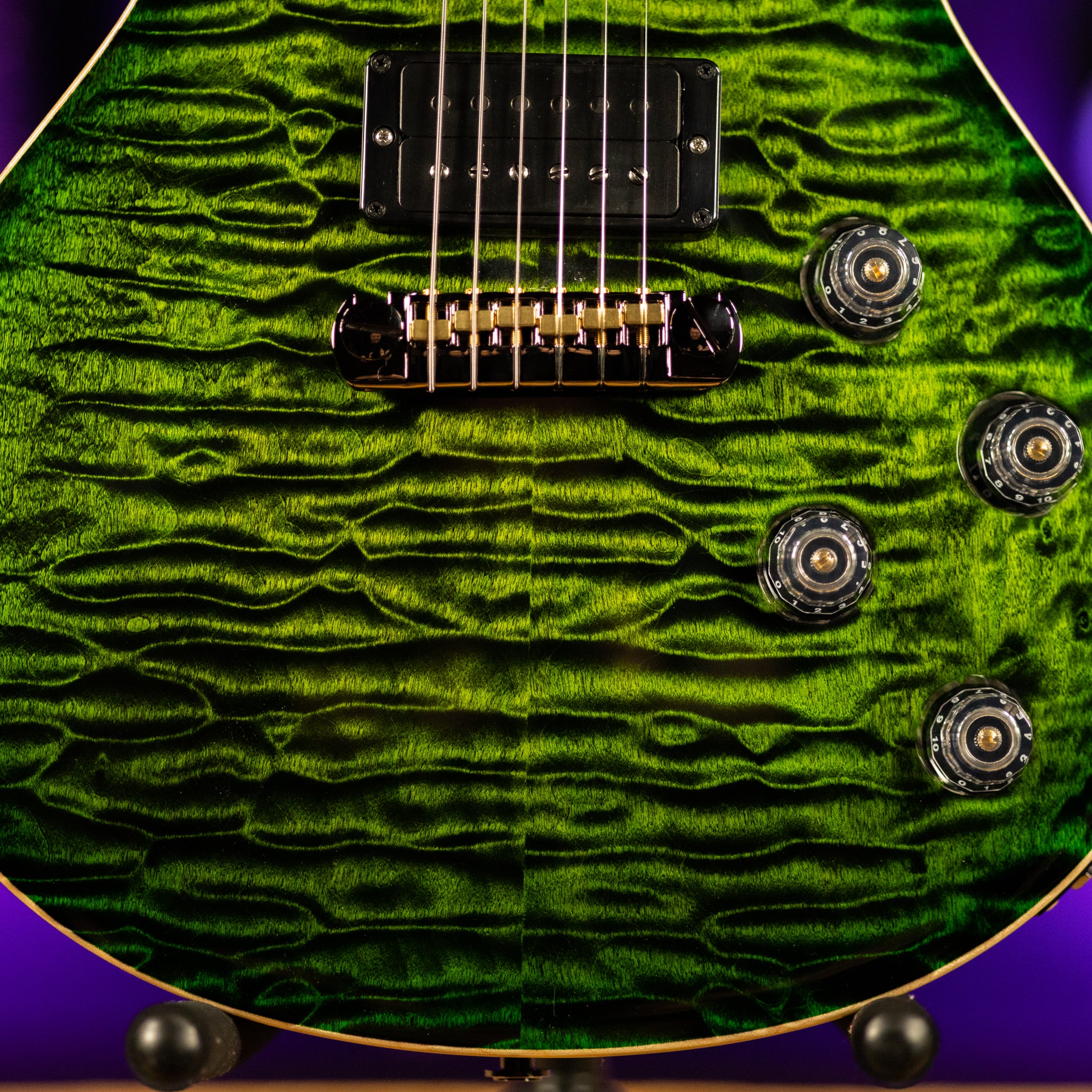 PRS Tremonti Wood Library 10 Top Quilt Jade w/ Green Burst - Image 4