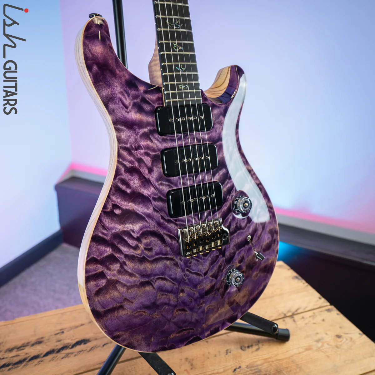PRS Wood Library Custom 22 Soapbar Faded Purple - Image 5