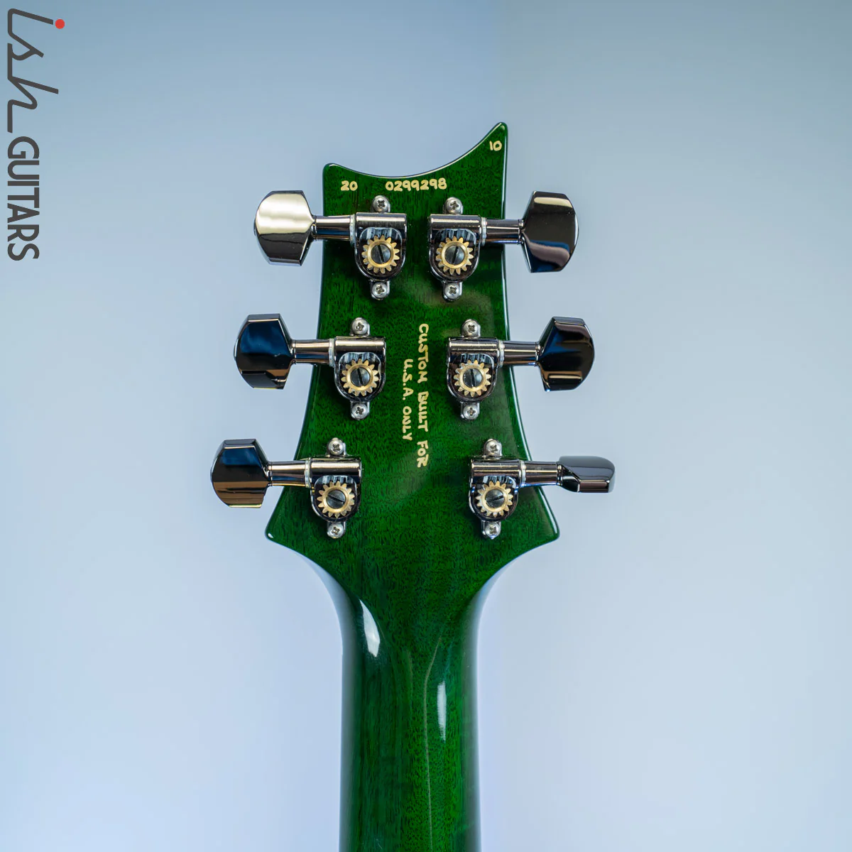 PRS Wood Library Custom 22 Soapbar Jade Green Burst - Image 12