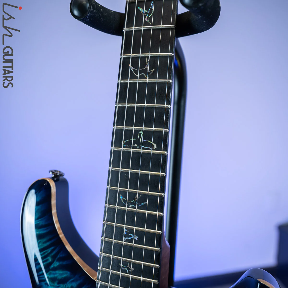 PRS Wood Library Custom 22 Soapbar River Blue Burst - Image 6