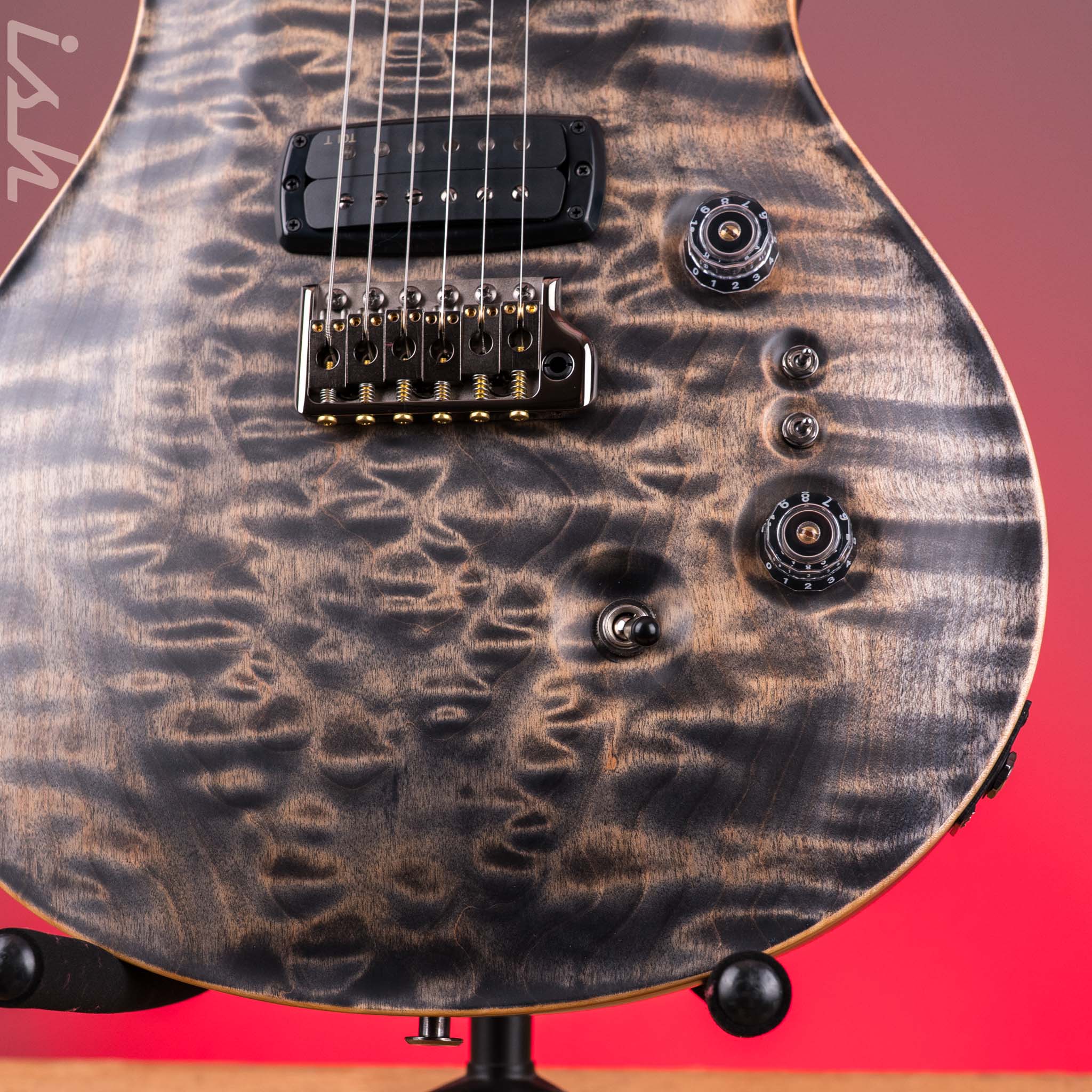 PRS Wood Library Custom 24-08 10-Top One-Piece Charcoal Satin - Image 5