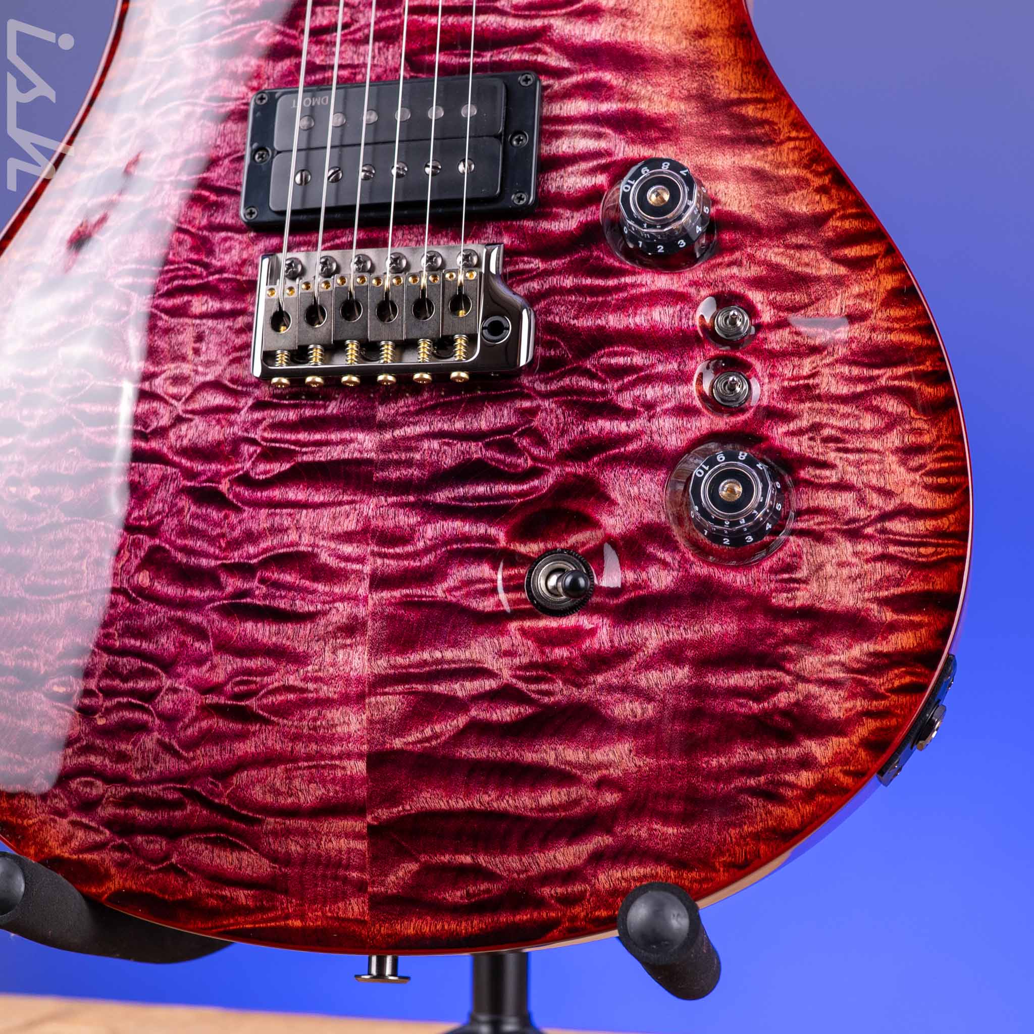PRS Wood Library Custom 24-08 10-Top Raspberry Red Burst Custom Color - Image 5