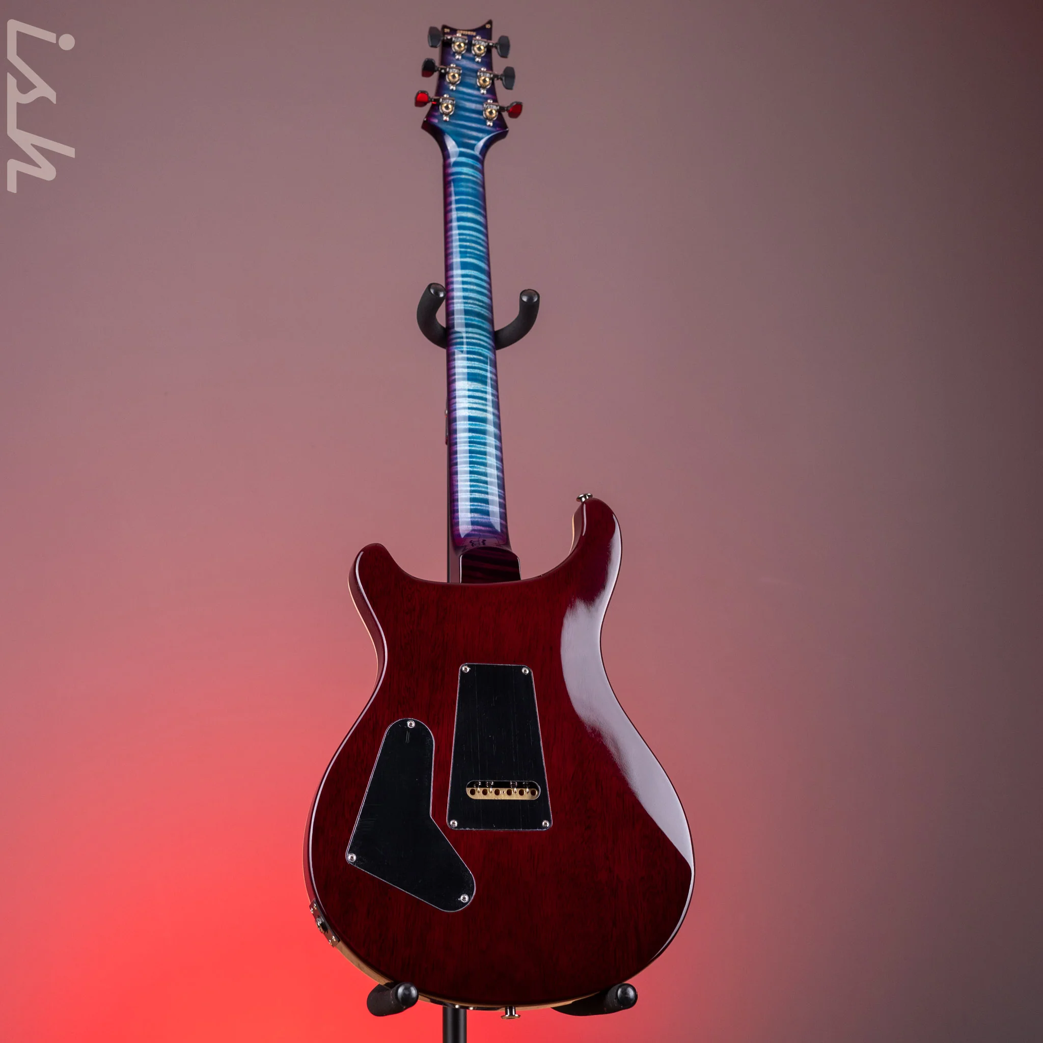 PRS Wood Library Custom 24-08 10-Top Aquableux Purple Burst - Image 7