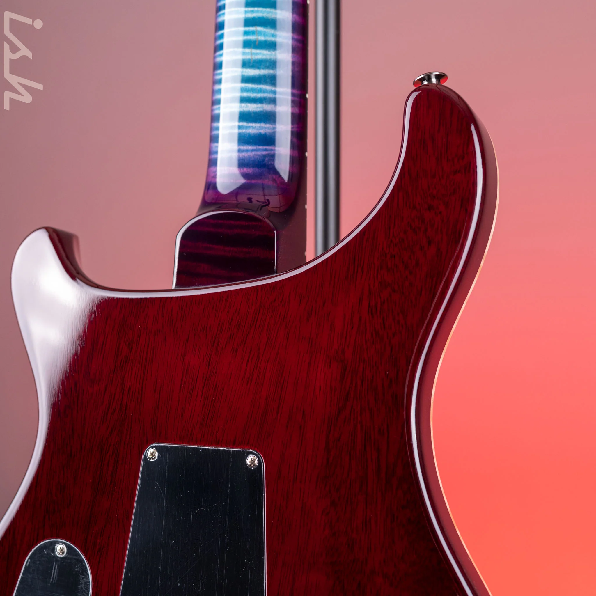 PRS Wood Library Custom 24-08 10-Top Aquableux Purple Burst - Image 9