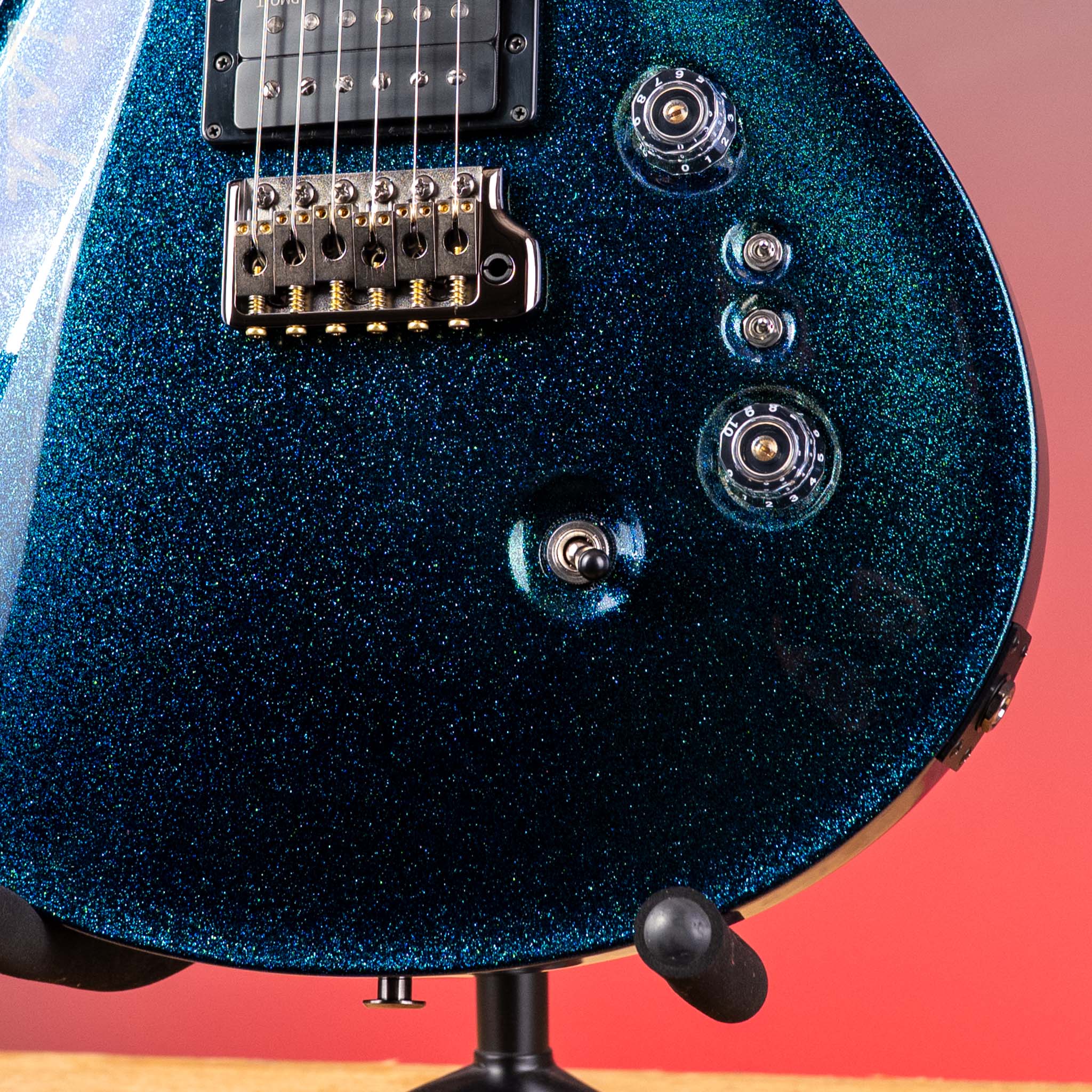 PRS Wood Library Custom 24-08 Blue Green Colorshift Hollowflake Custom Color - Image 5