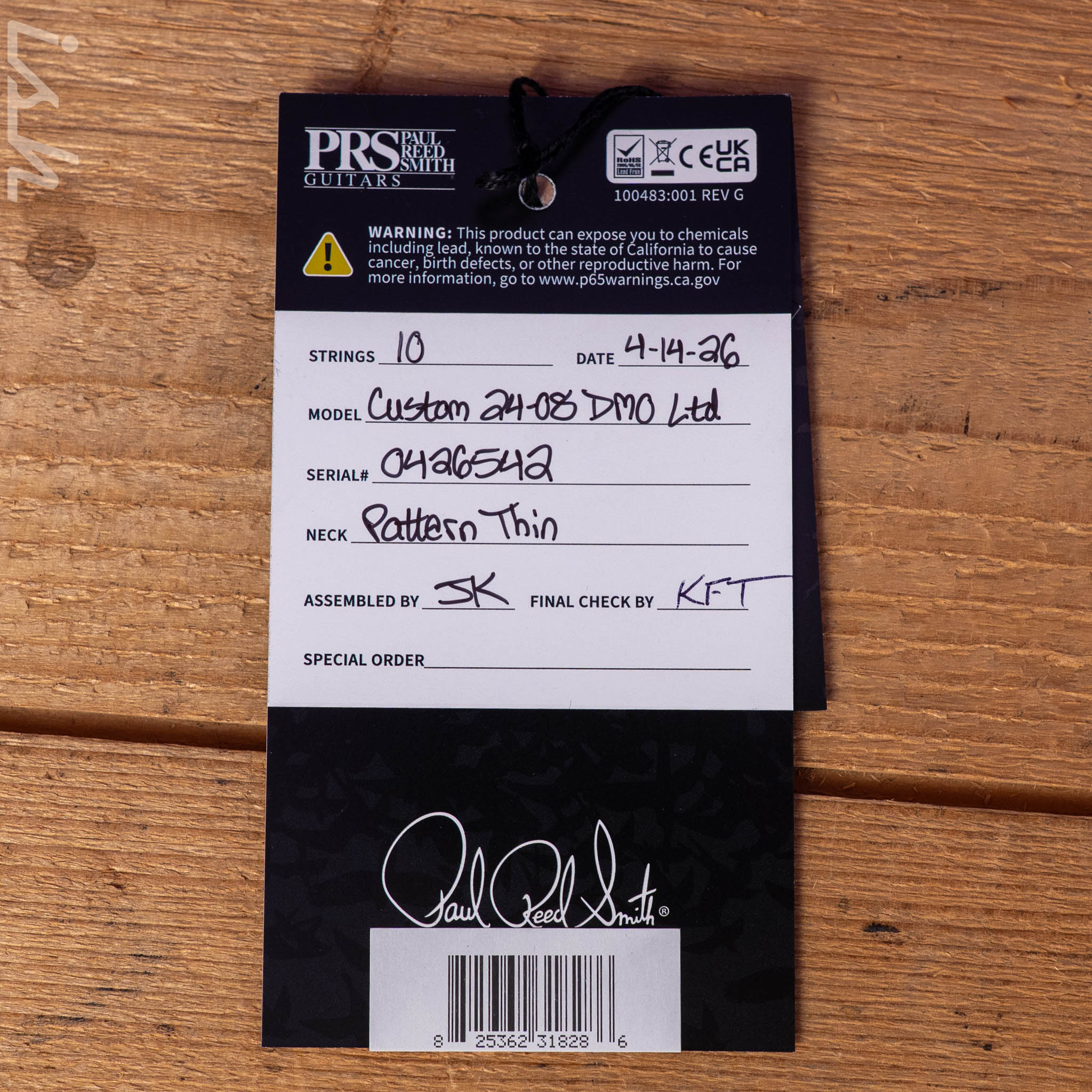 PRS Wood Library Custom 24-08 Neon Yellow Hollowflake - Image 12