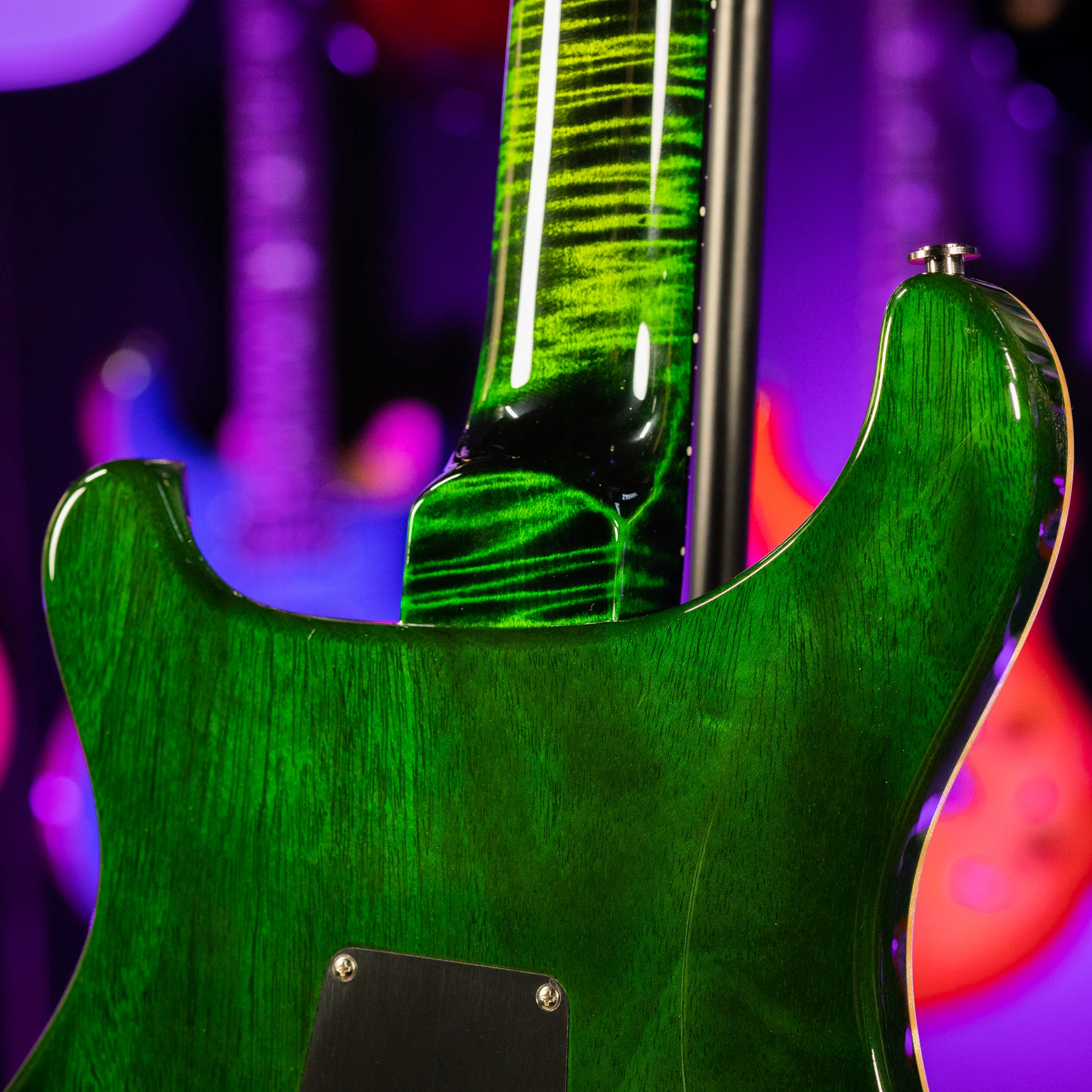 PRS Wood Library Custom 24 Jade w/ Green Burst 10 Top Quilt - Image 11