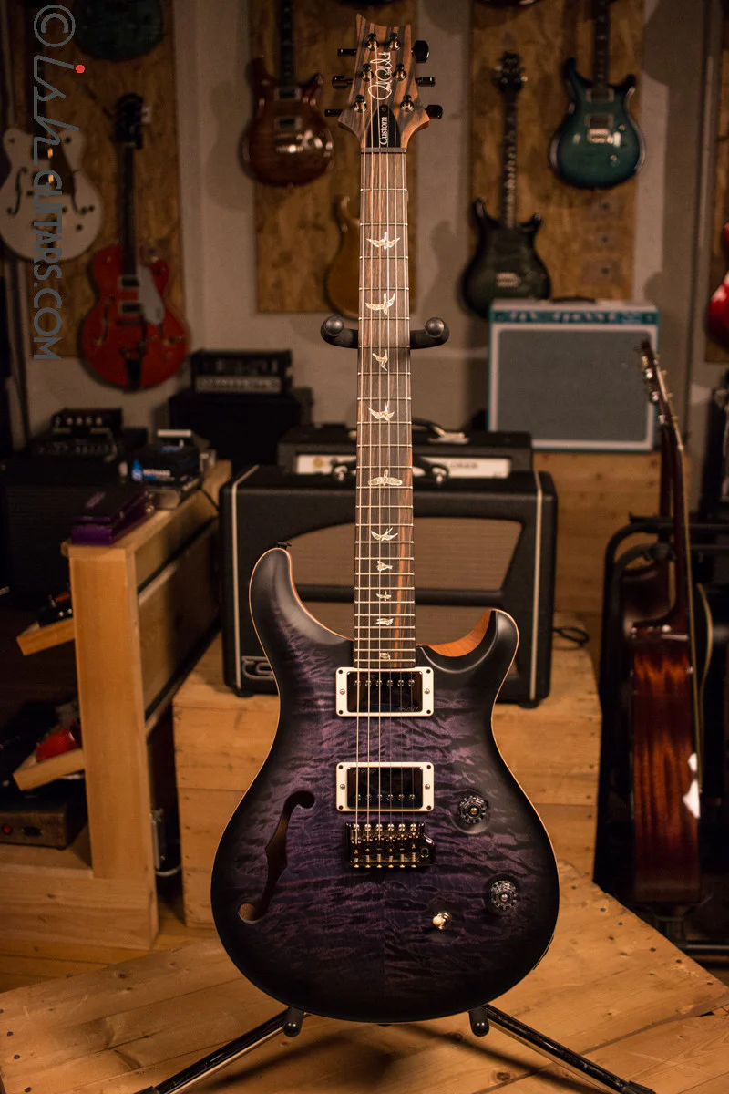 Paul Reed Smith PRS Custom 24 Semi-Hollow Wood Library Ish Guitars Exclusive Purple Mist - Image 2