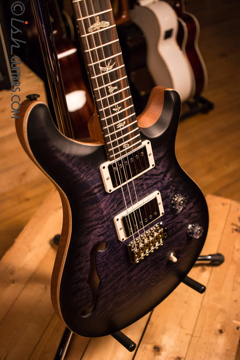 Paul Reed Smith PRS Custom 24 Semi-Hollow Wood Library Ish Guitars Exclusive Purple Mist - Image 9