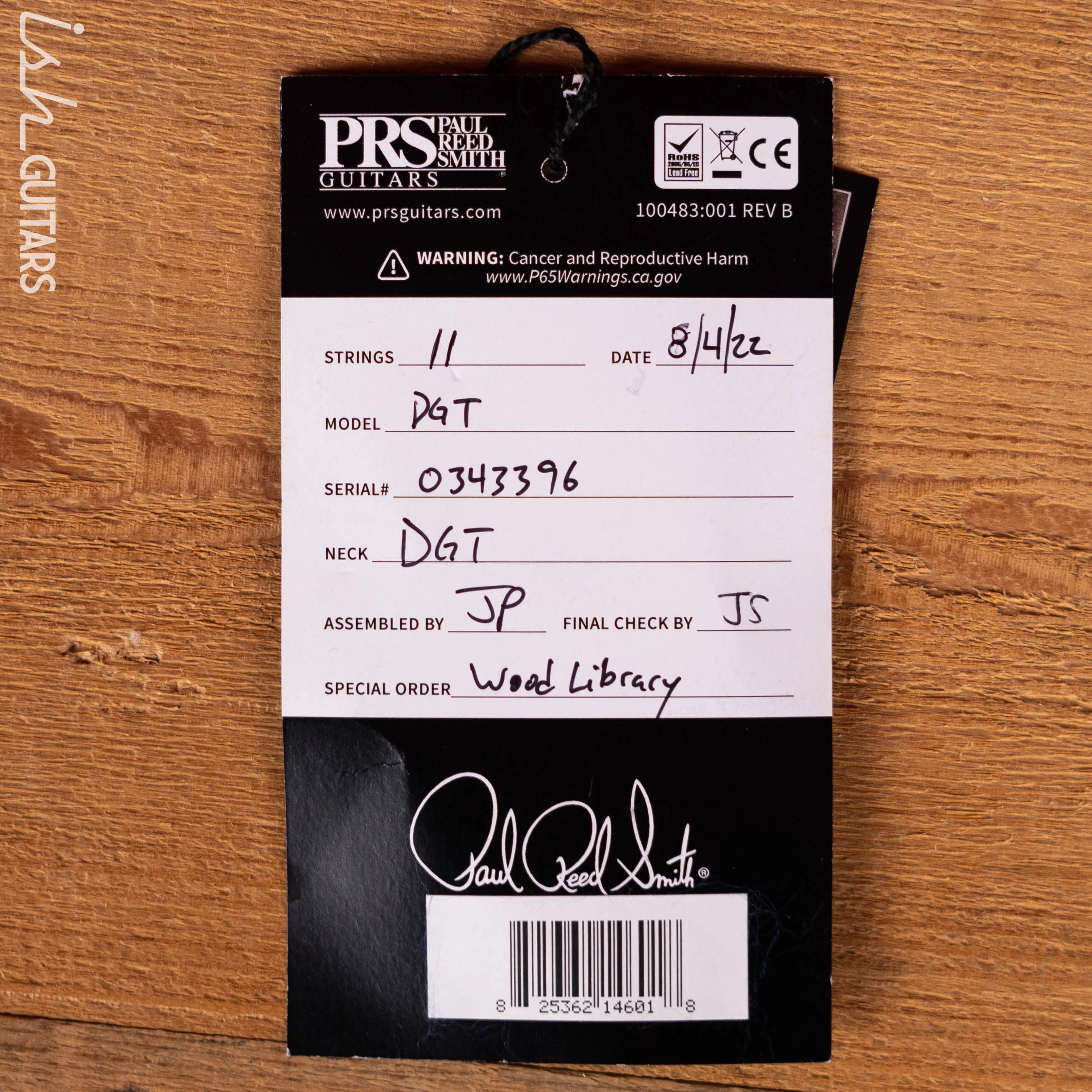 2022 PRS Wood Library DGT Frost Blue Metallic - Image 19