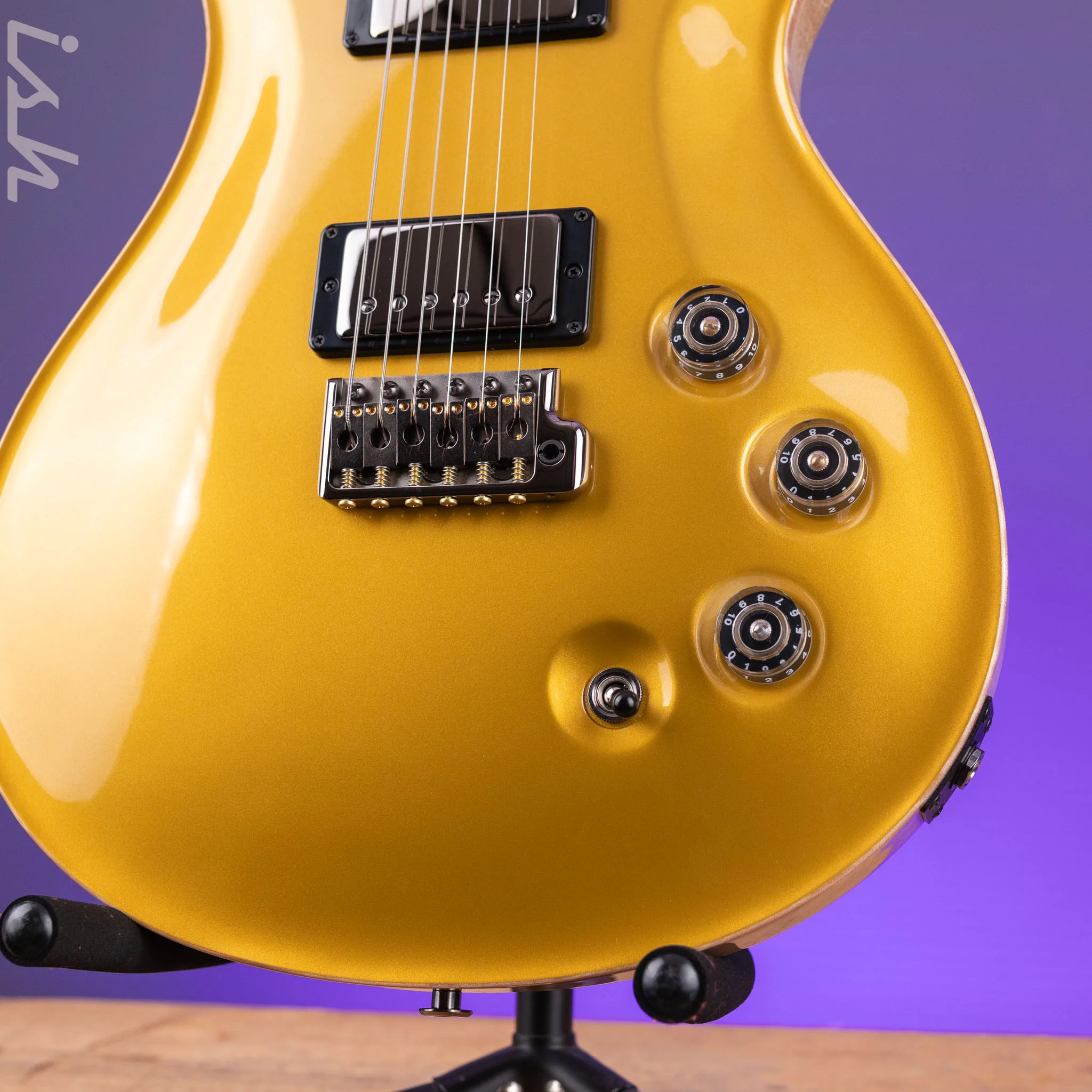 PRS Wood Library DGT Gold Top Ziricote Fretboard - Image 5