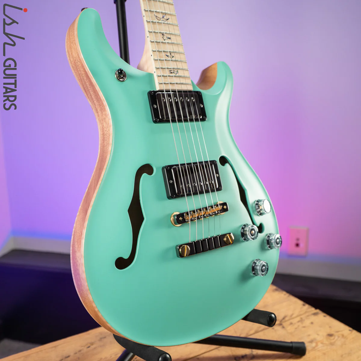 PRS McCarty 594 Hollowbody II Wood Library Seafoam Green Satin - Image 5