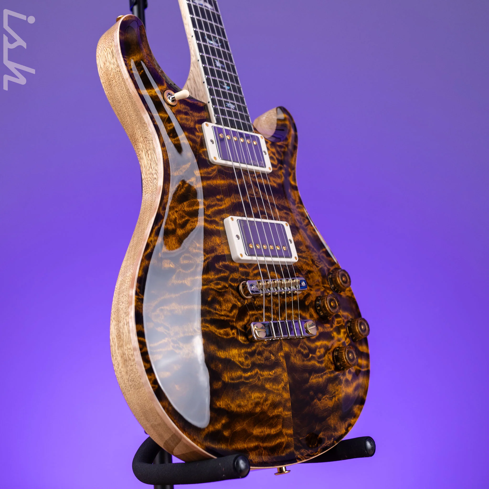 PRS Wood Library McCarty 594 10-Top Yellow Tiger - Image 3