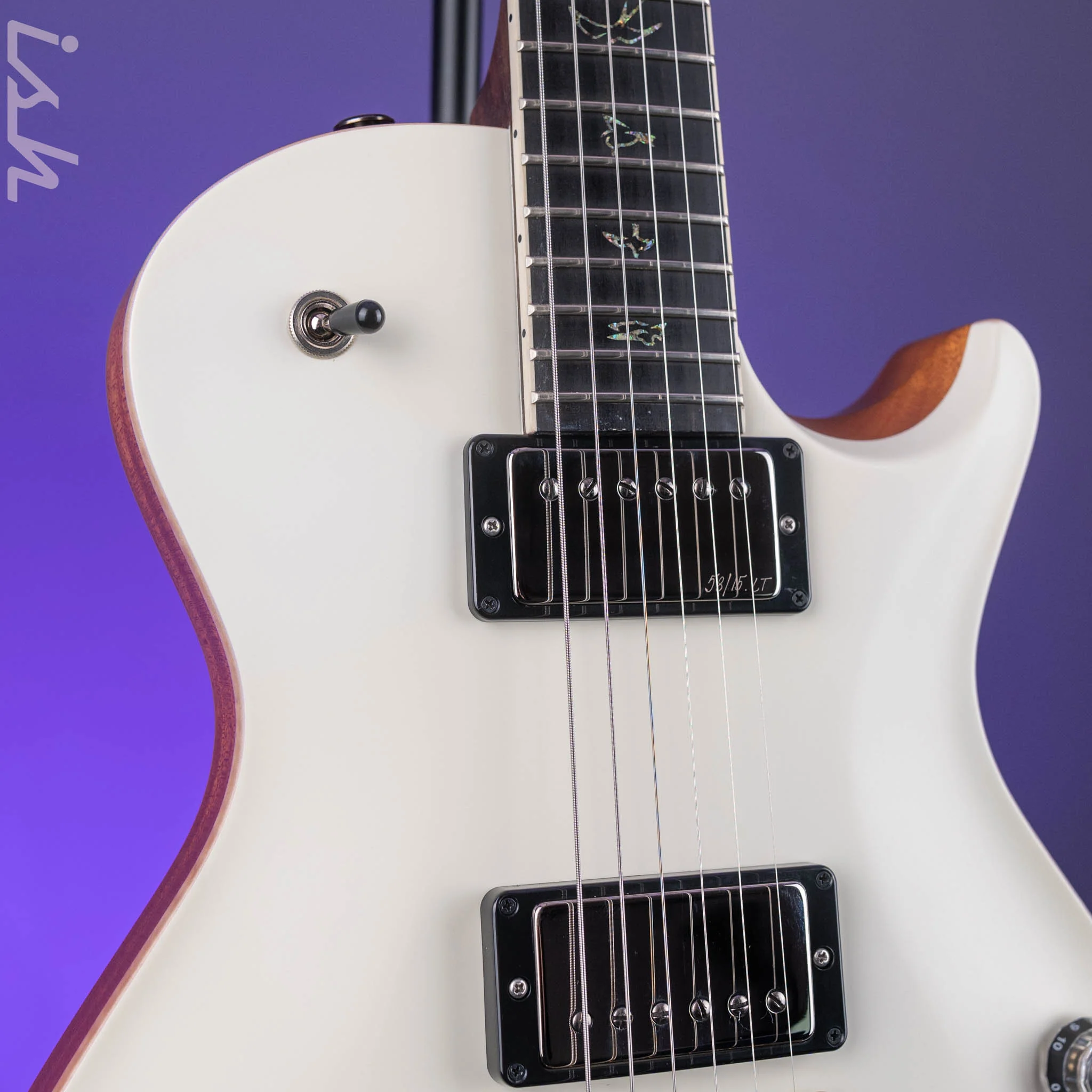 PRS Wood Library McCarty 594 Singlecut East Indian Rosewood Antique White Satin - Image 4