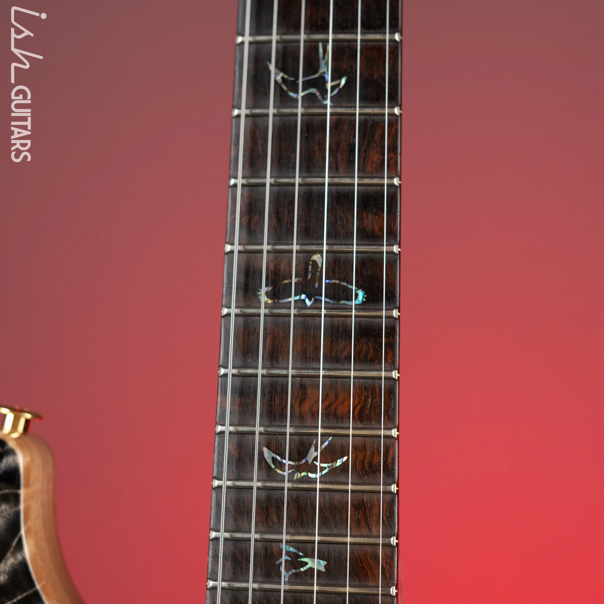2022 PRS Wood Library Modern Eagle V 10 Top Quilt Charcoal Brazilian Rosewood - Image 8