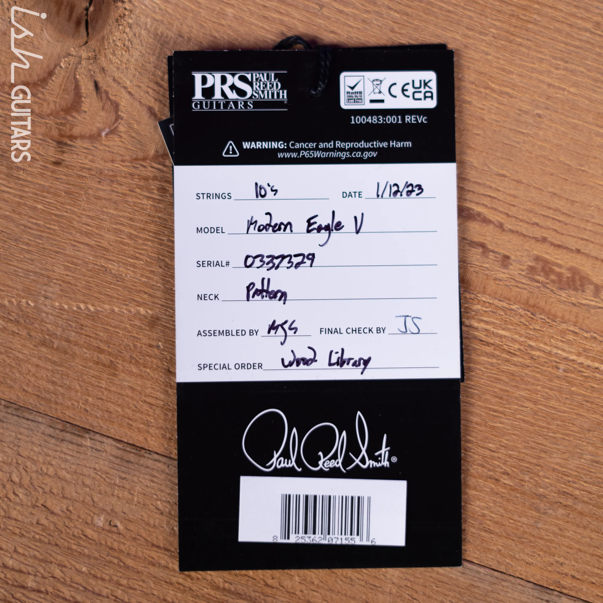 PRS Wood Library Modern Eagle V Satin Powder Blue - Image 12